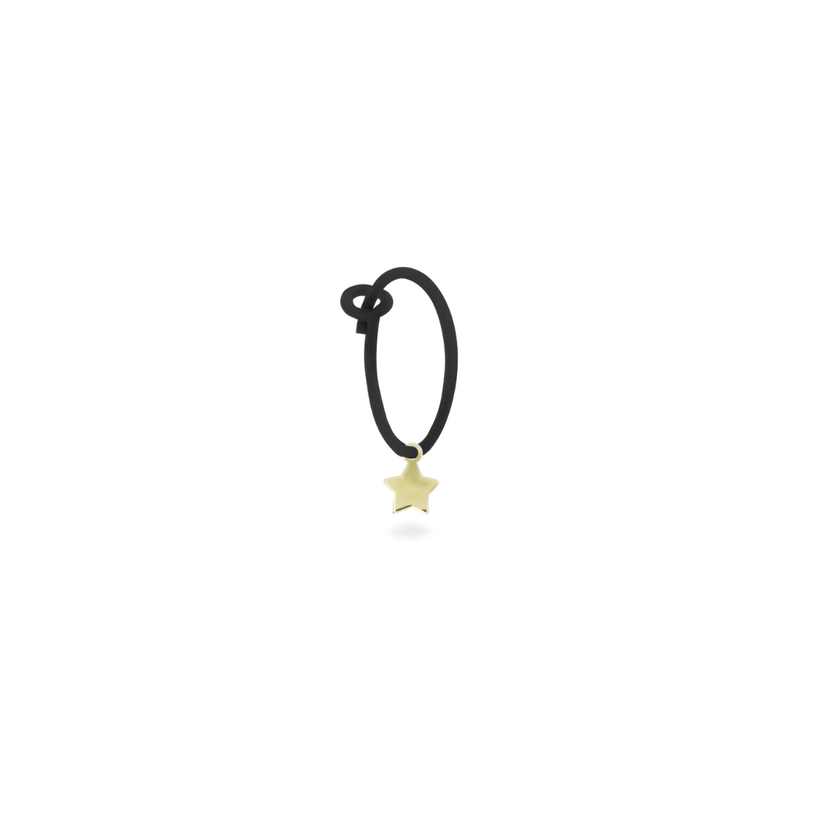 Orecchini - Mono-orecchino Stella Hoop Vernice - ORO18KT - 3 | Rue des Mille