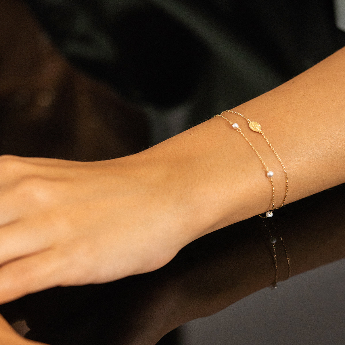 Mini pearls bracelet - ORO18KT