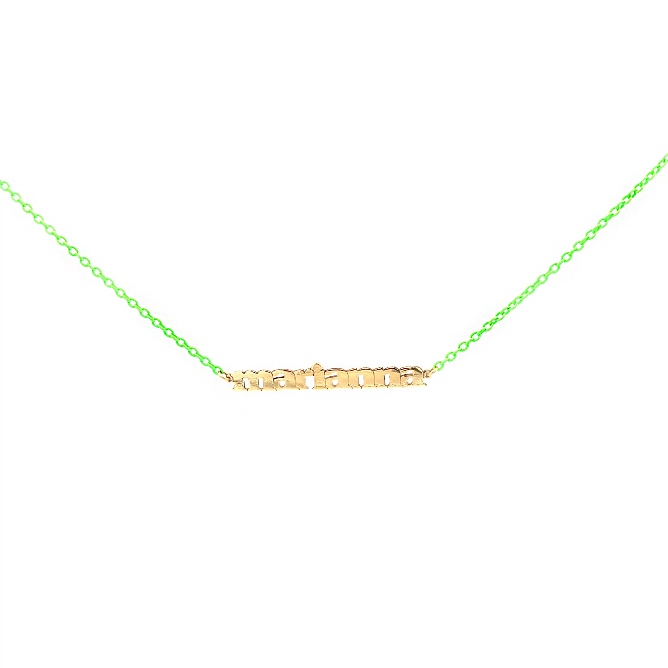 Girocolli - Girocollo Golden Mate personalizzabile catena colorata – ORO18KT - 6 | Rue des Mille