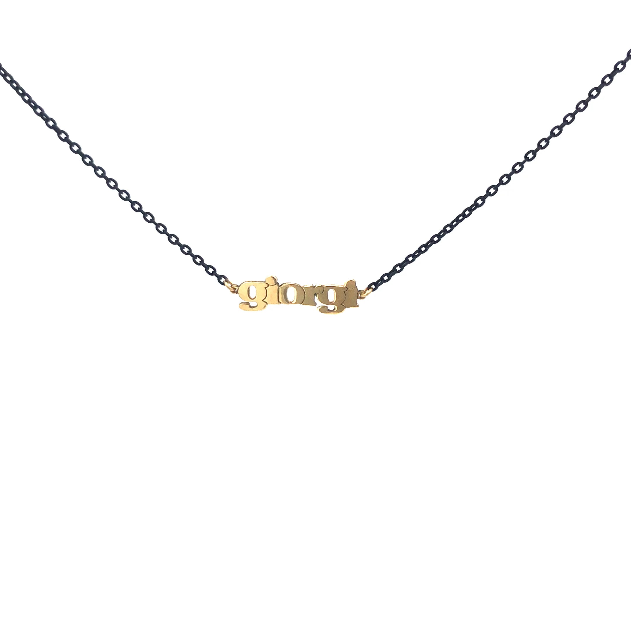 Girocolli - Girocollo Golden Mate personalizzabile catena colorata – ORO18KT - 4 | Rue des Mille