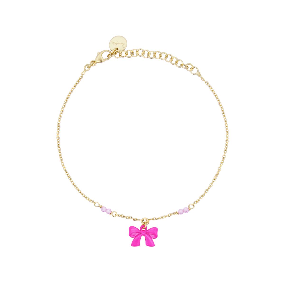 Bracelets - Customizable necklace with dangling letters and zirconia - 1 | Rue des Mille