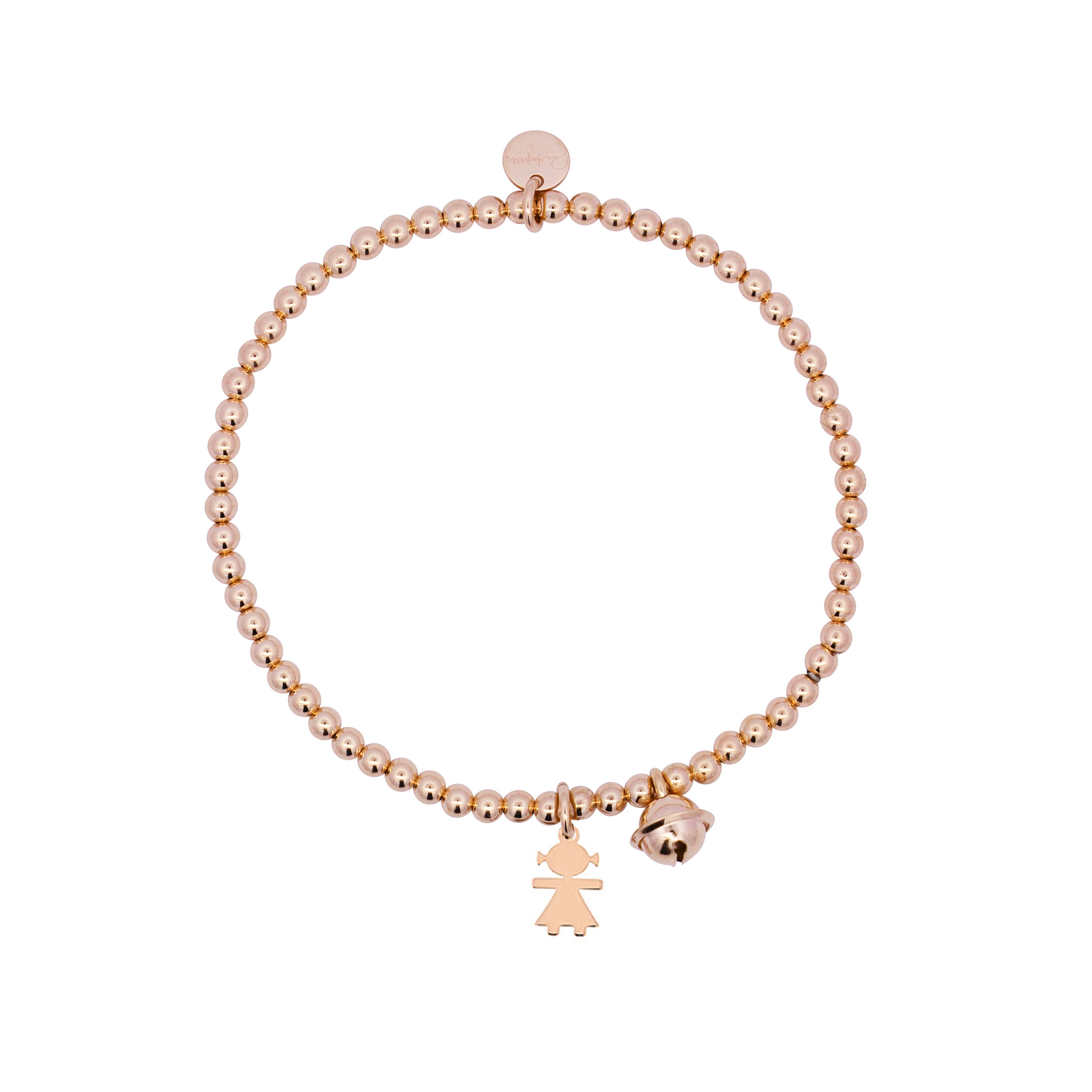 Bracelets - Elastic Bracelet with girl pendant - 2 | Rue des Mille