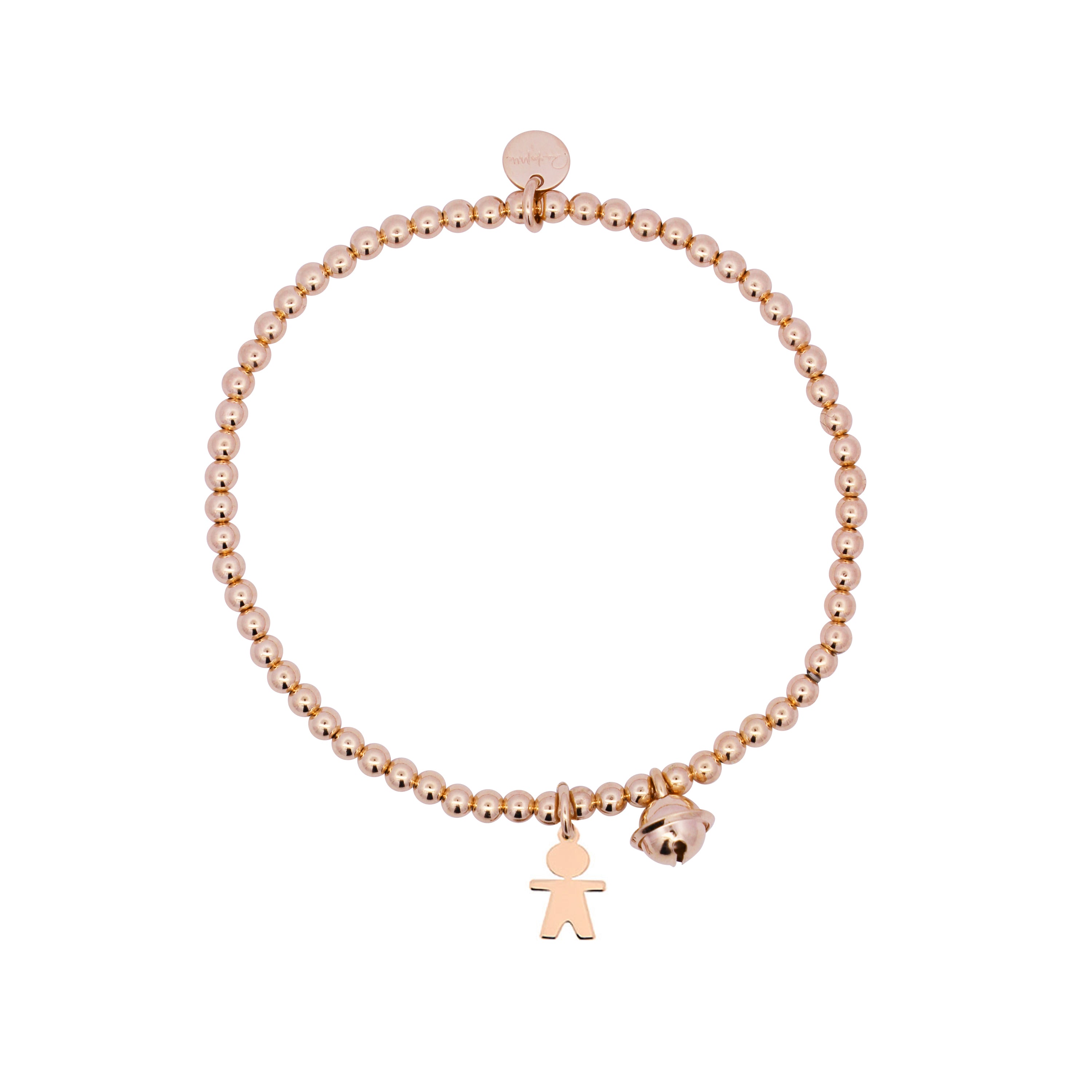 Bracelets - Elastic Bracelet with boy pendant - 2 | Rue des Mille