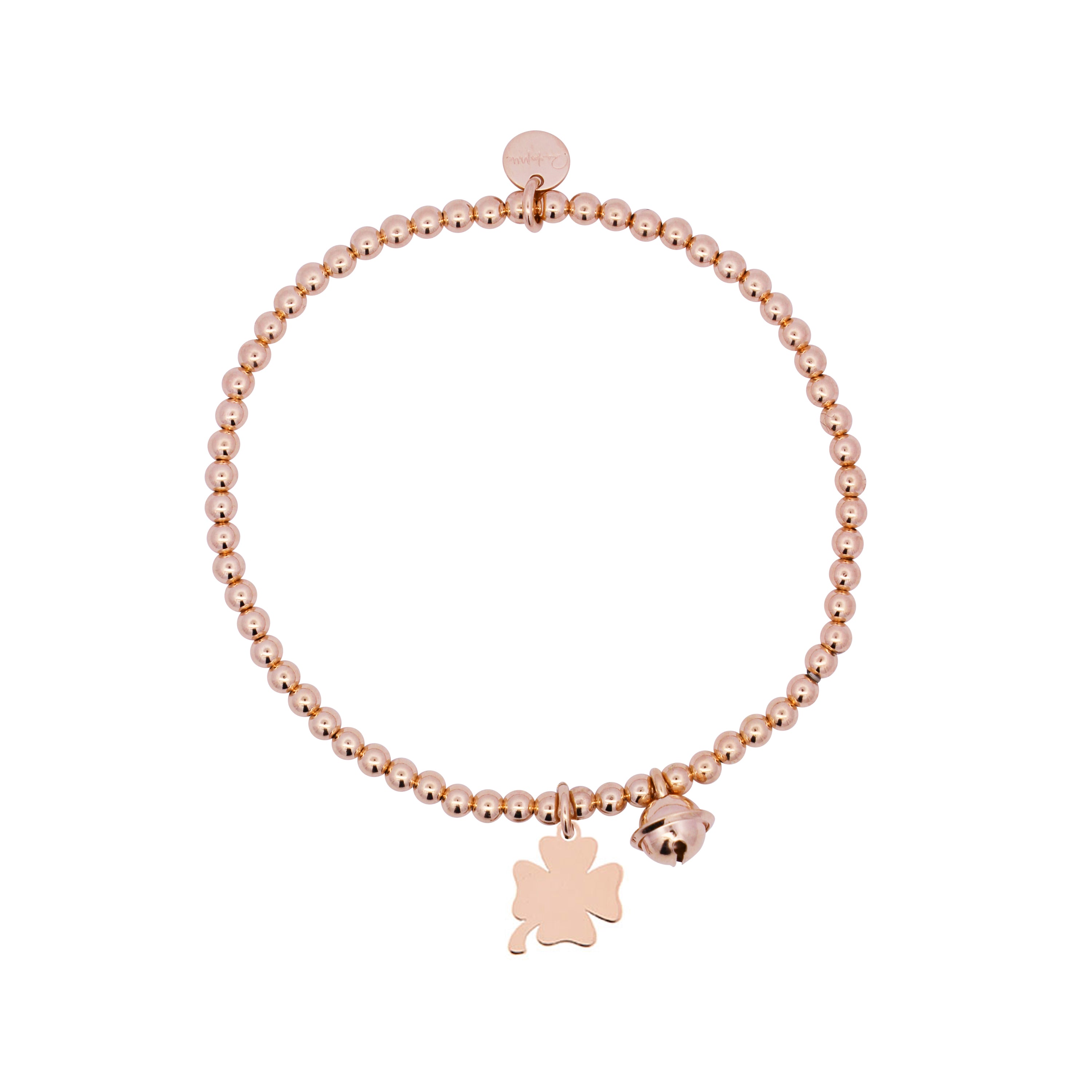 Bracelets - Elastic Bracelet with Clover Pendant - 2 | Rue des Mille