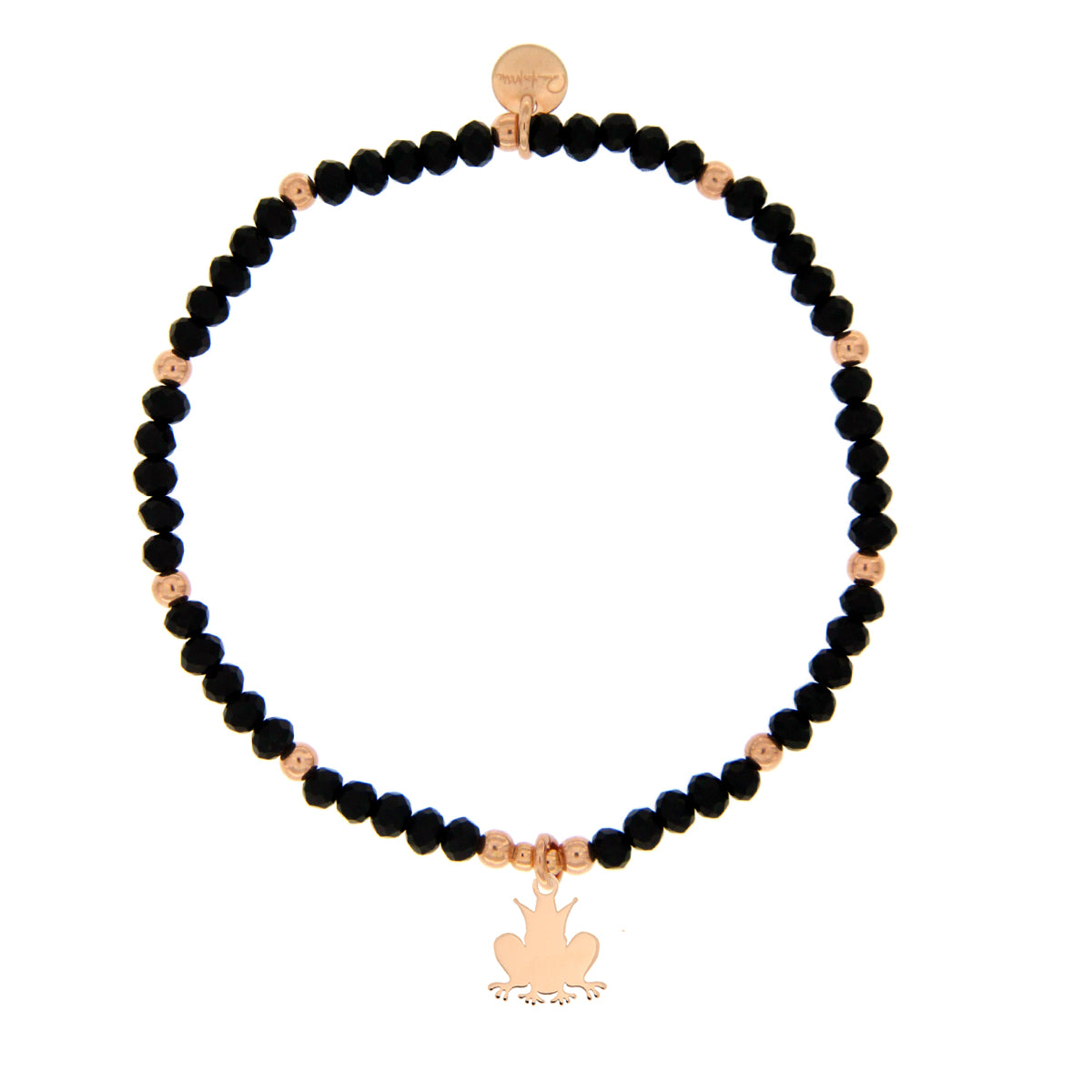 Bracelets - Elastic bracelet with micro stones and frog pendant - 2 | Rue des Mille
