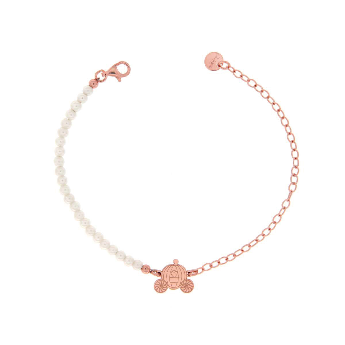 Pulseras - Pulsera de cadenita y Perlas  - Carruaje - 1 | Rue des Mille