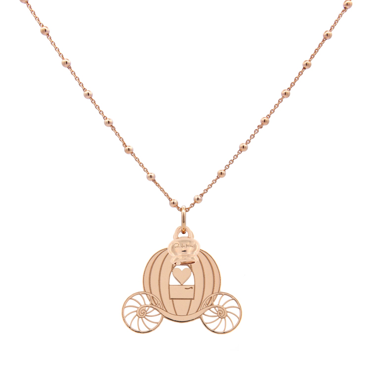 Necklaces - Beaded Necklace Carriage Pendant - 3 | Rue des Mille