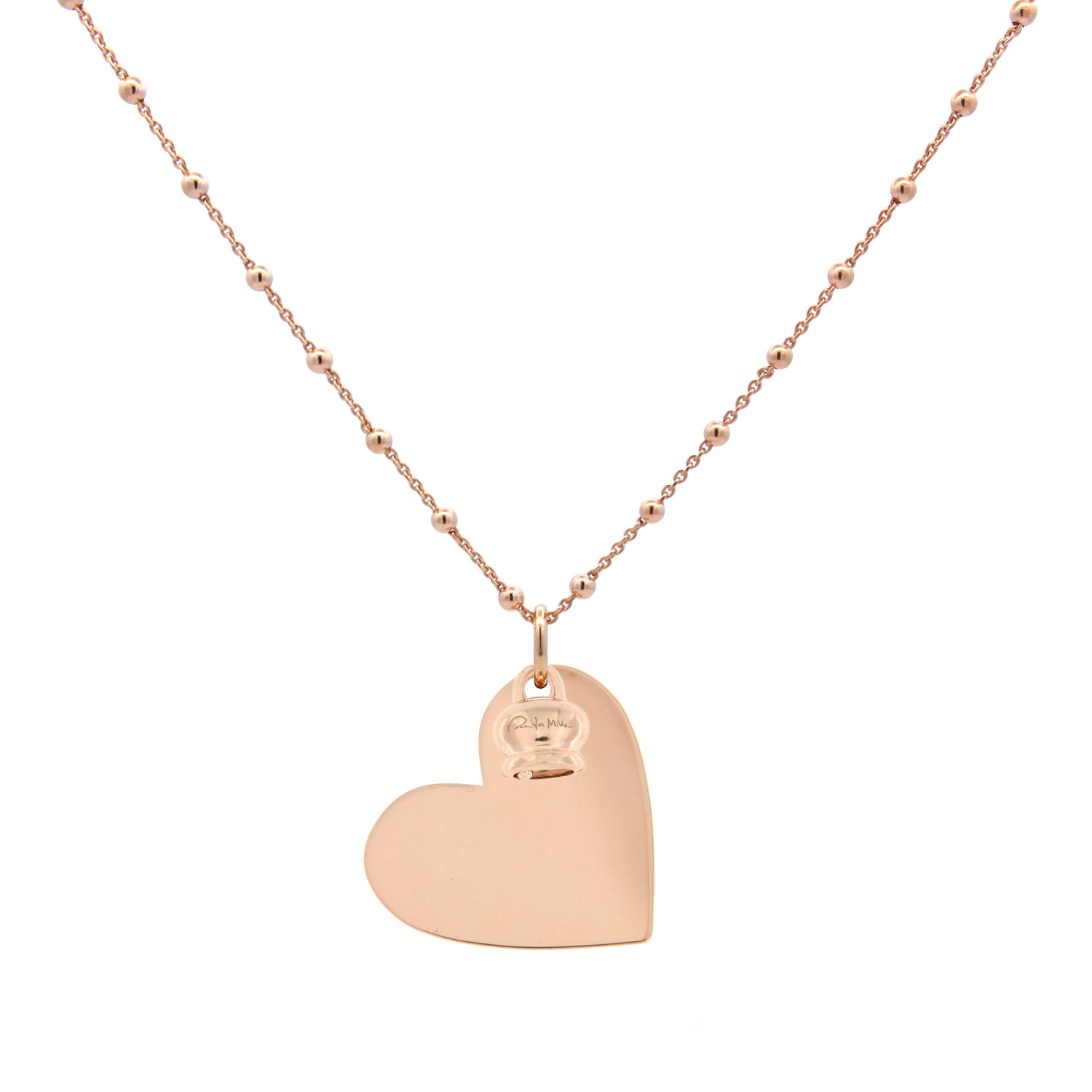 Necklaces - Beaded Necklace Heart Pendant - 3 | Rue des Mille