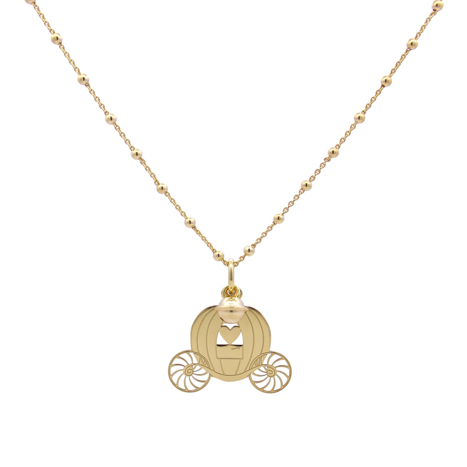 Necklaces - Beaded Necklace Carriage Pendant - 1 | Rue des Mille