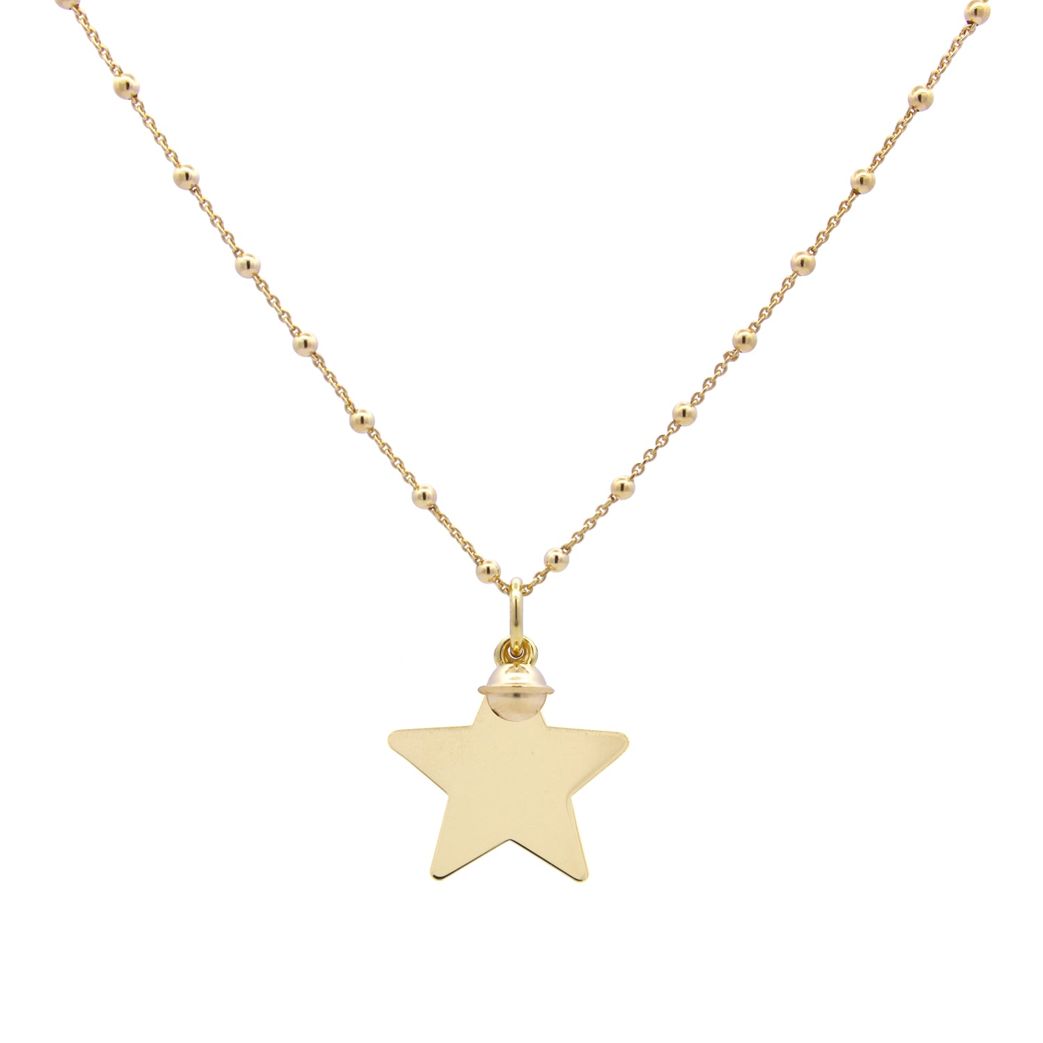 Collar de Cuentas con Colgante Estrella