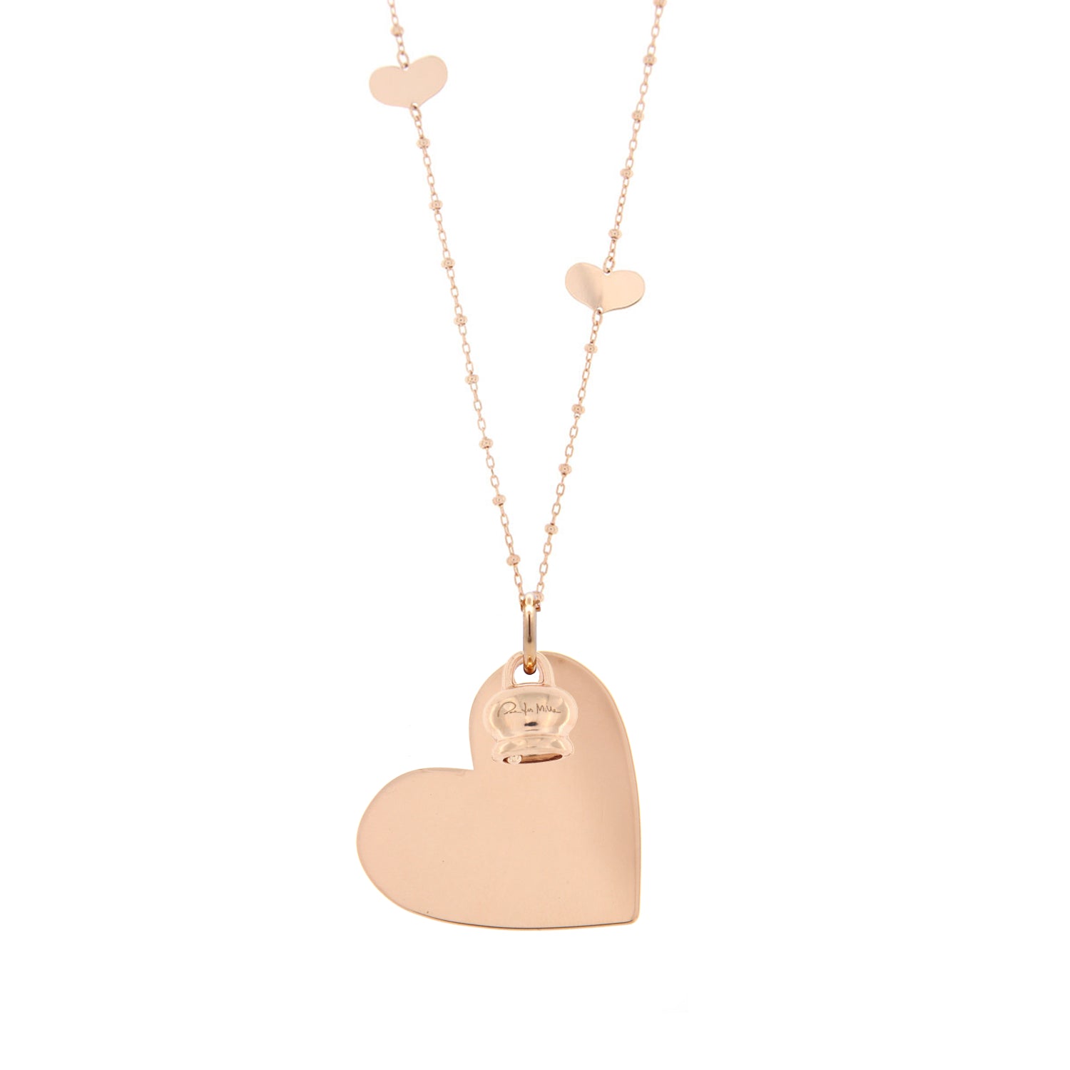 Heart Inserts Necklace with Heart Pendant
