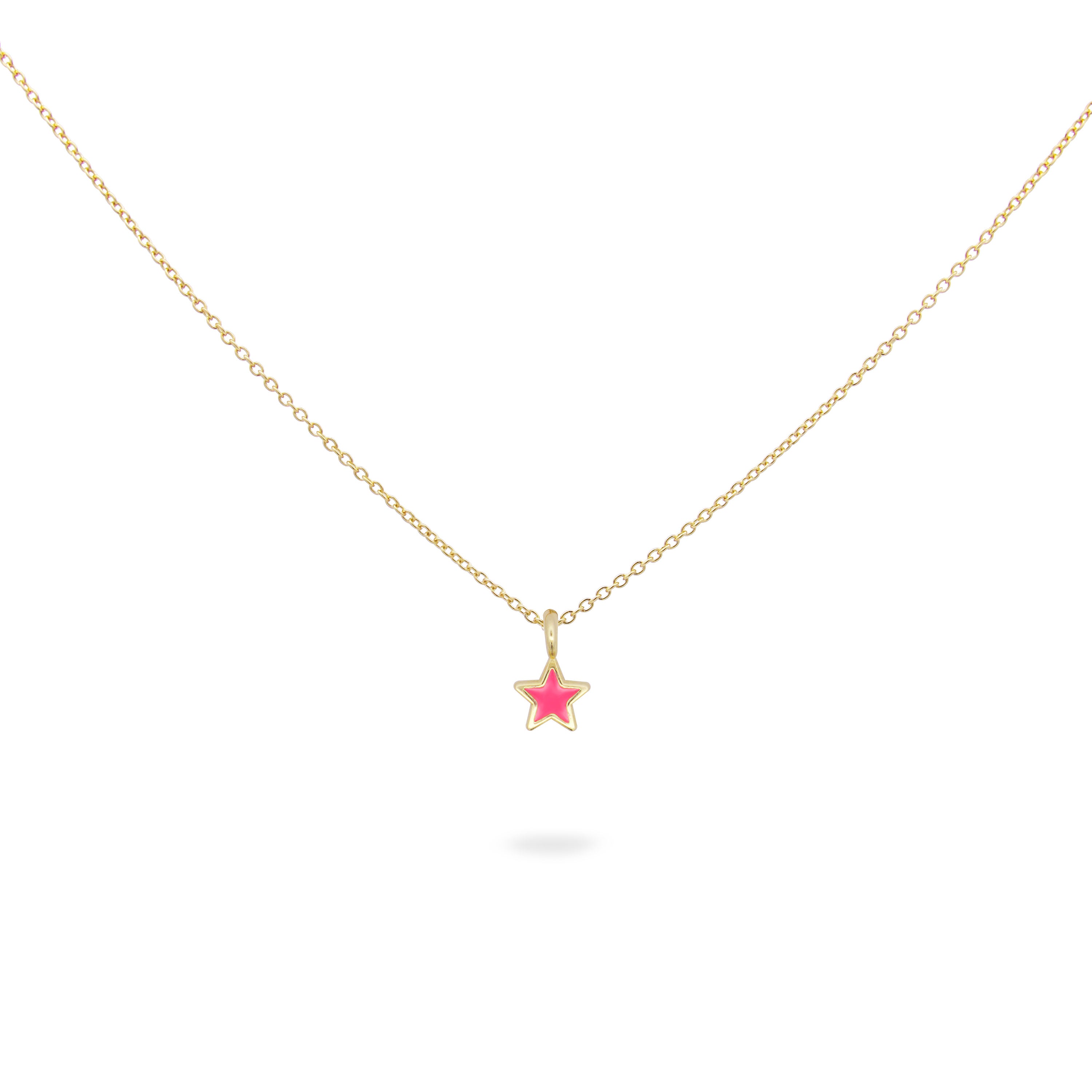 Necklace with enameled star - ColorFUN