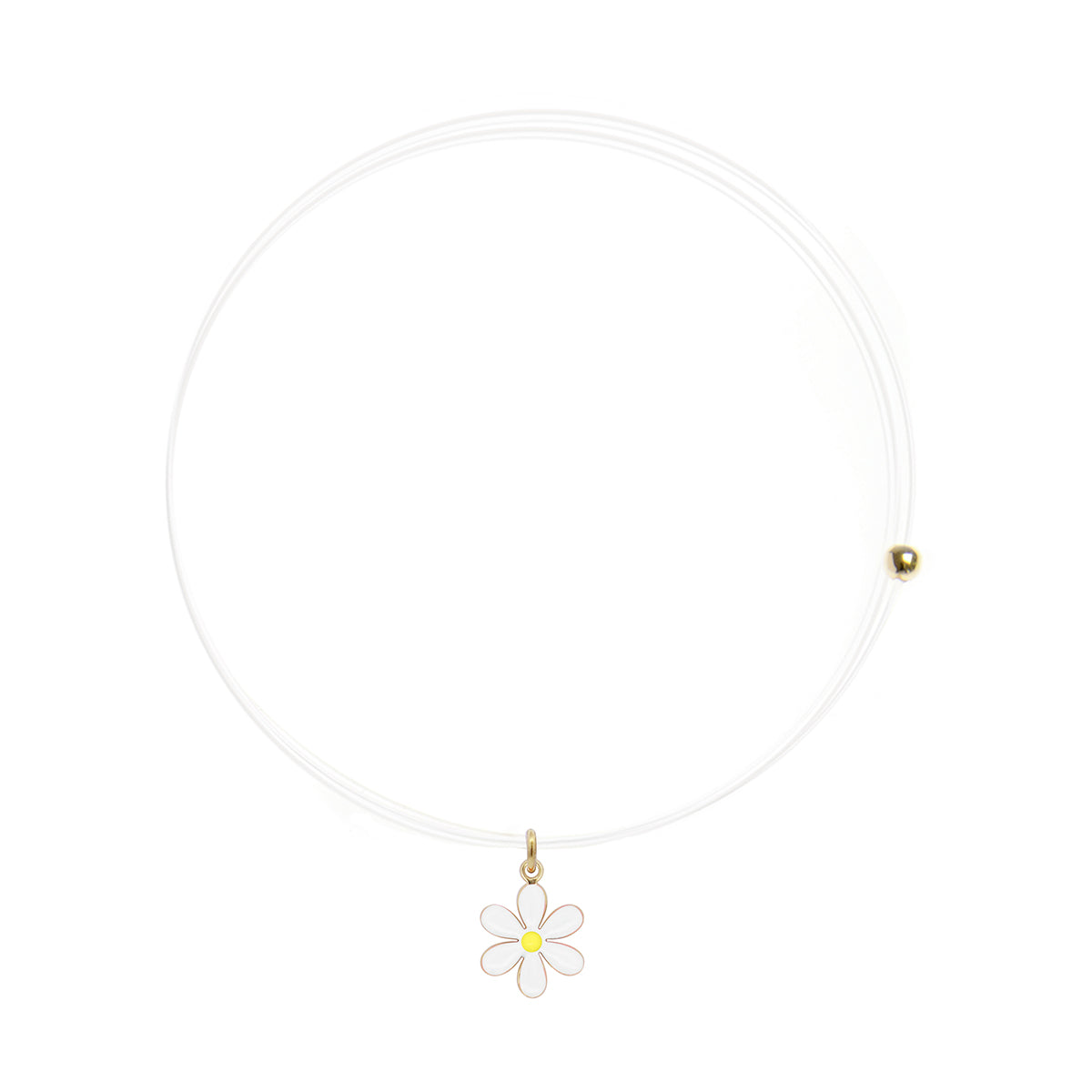 Line choker white daisy - RueFlower