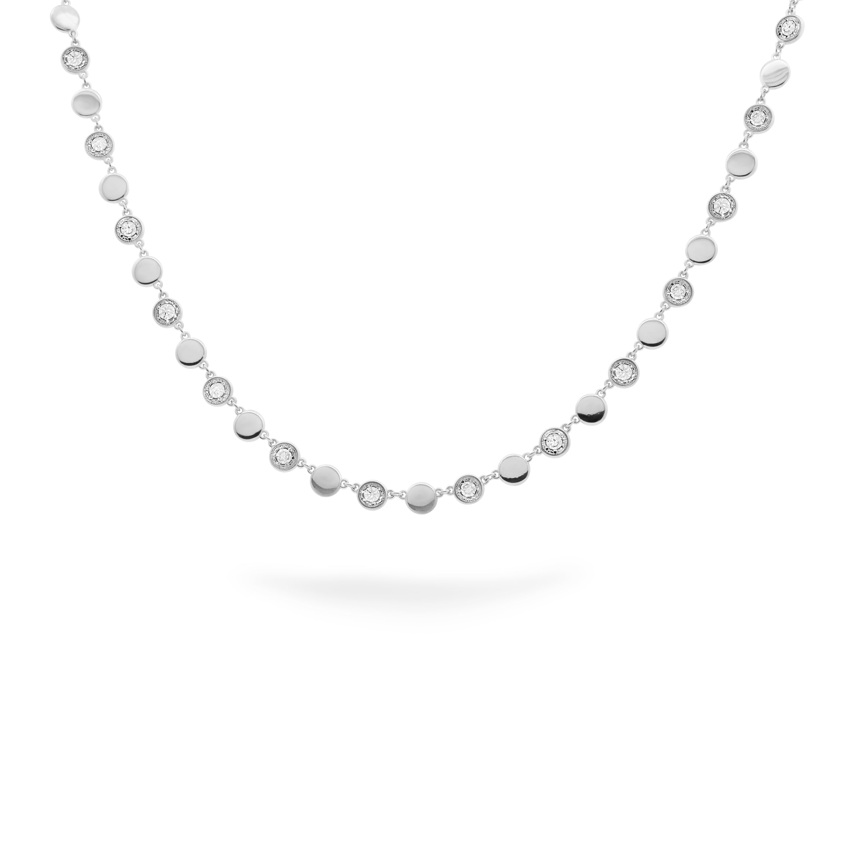 Chokers - Necklace with pavé and with plain circles - STARDUST TEN - 2 | Rue des Mille