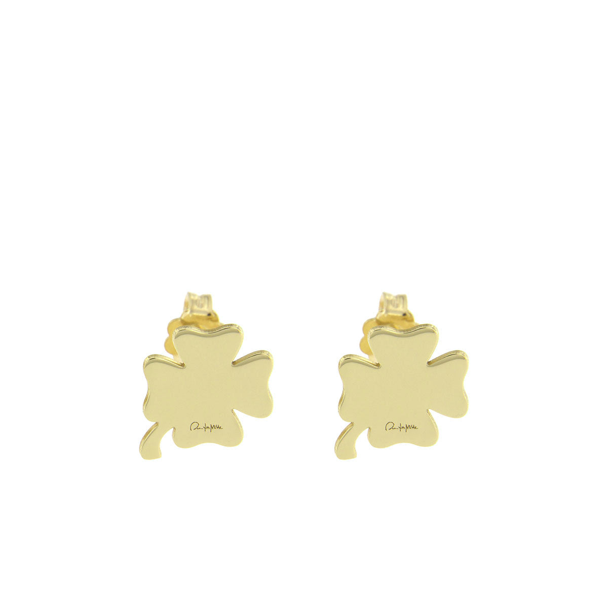 Earrings - Four-leaf Clover Stud Earrings - 1 | Rue des Mille