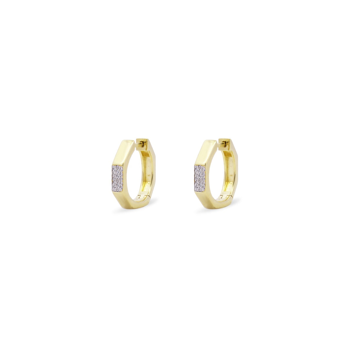 Octagon hoop earrings - SHAPES