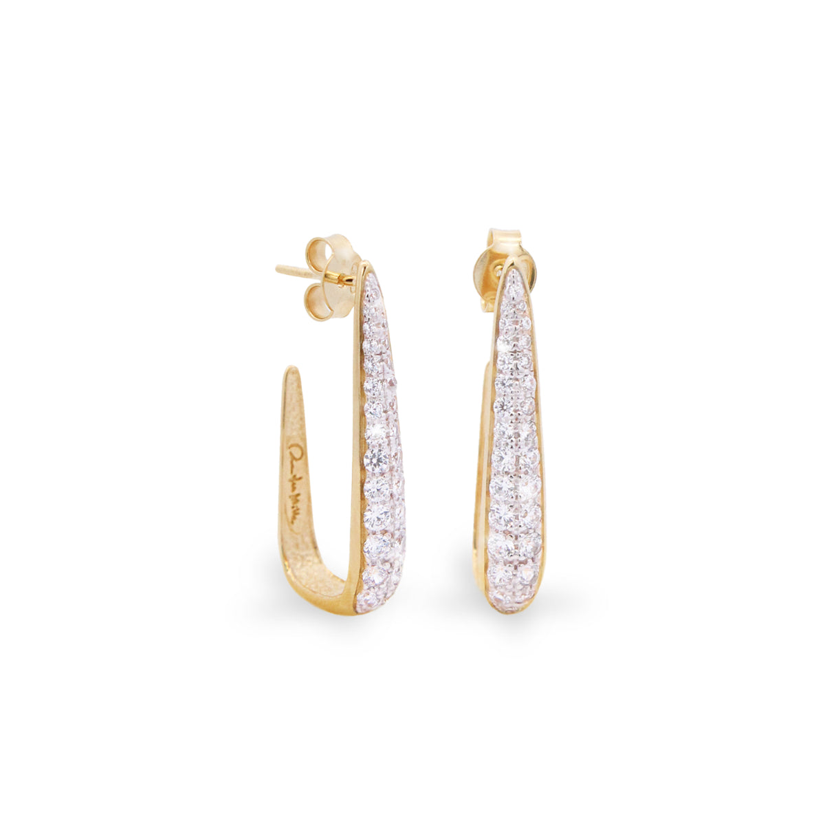 Pendientes - Pendientes lady tall pavé - CLEO - 1 | Rue des Mille