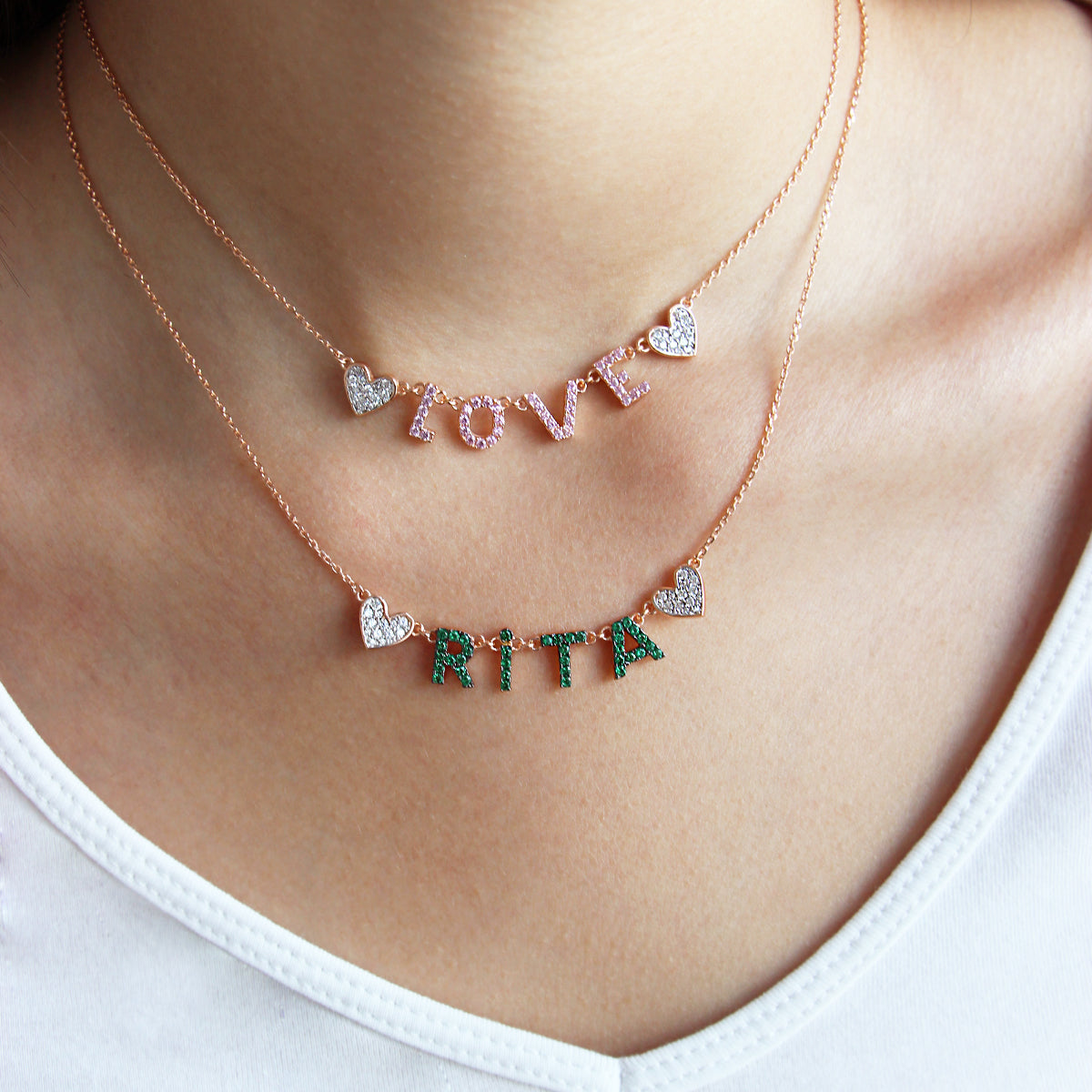 Customizable Necklace with Zircon