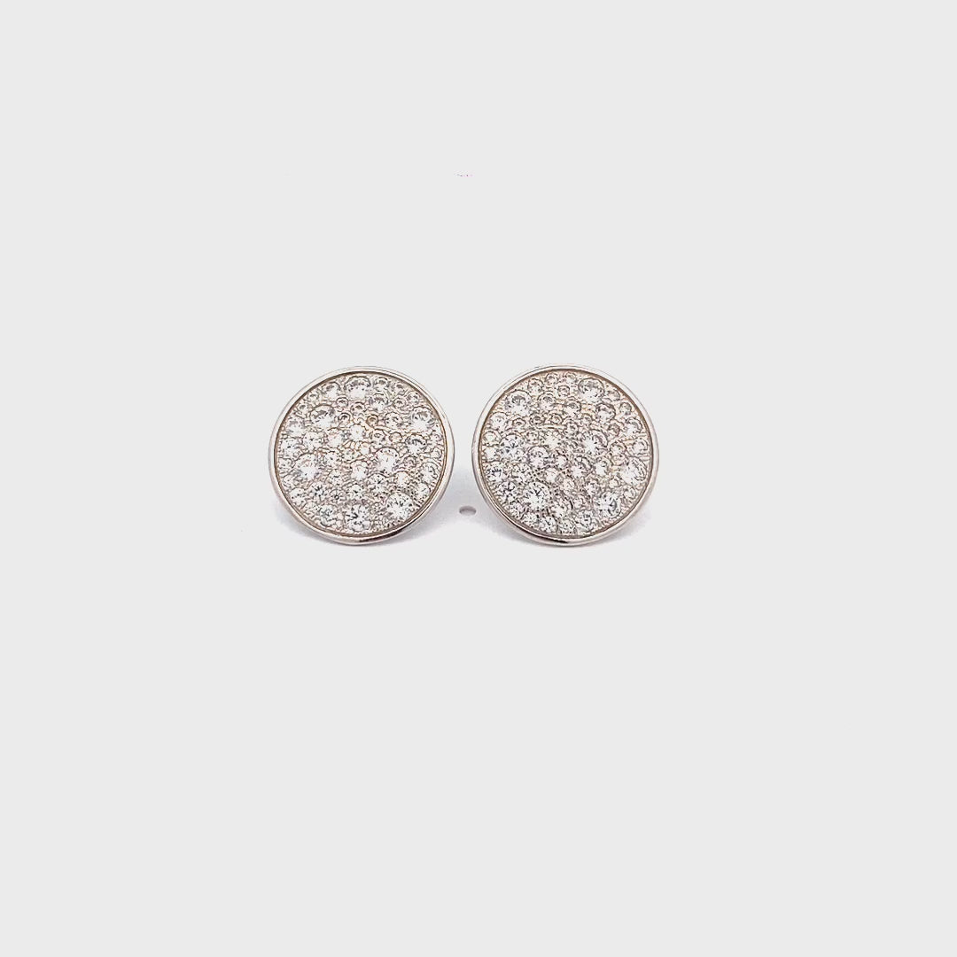 Earrings - Lobe earrings oversized circle - STARDUST TEN - thumbnail - video - 1 | Rue des Mille