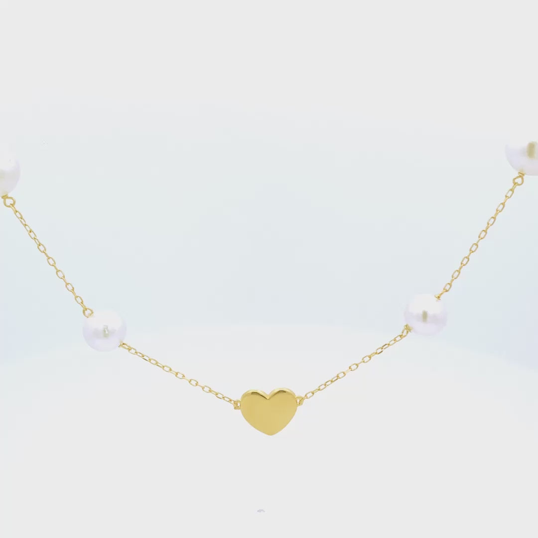 Chokers - Alternate pearls and heart choker - STARBAL - thumbnail - video - 1 | Rue des Mille