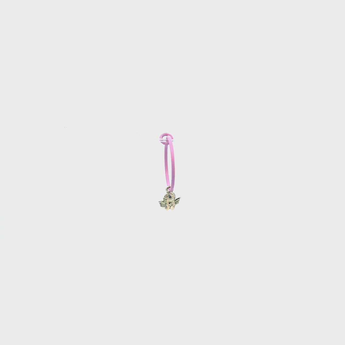 Earrings - Mono mini hoop Angel - ORO18KT - thumbnail - video - 1 | Rue des Mille