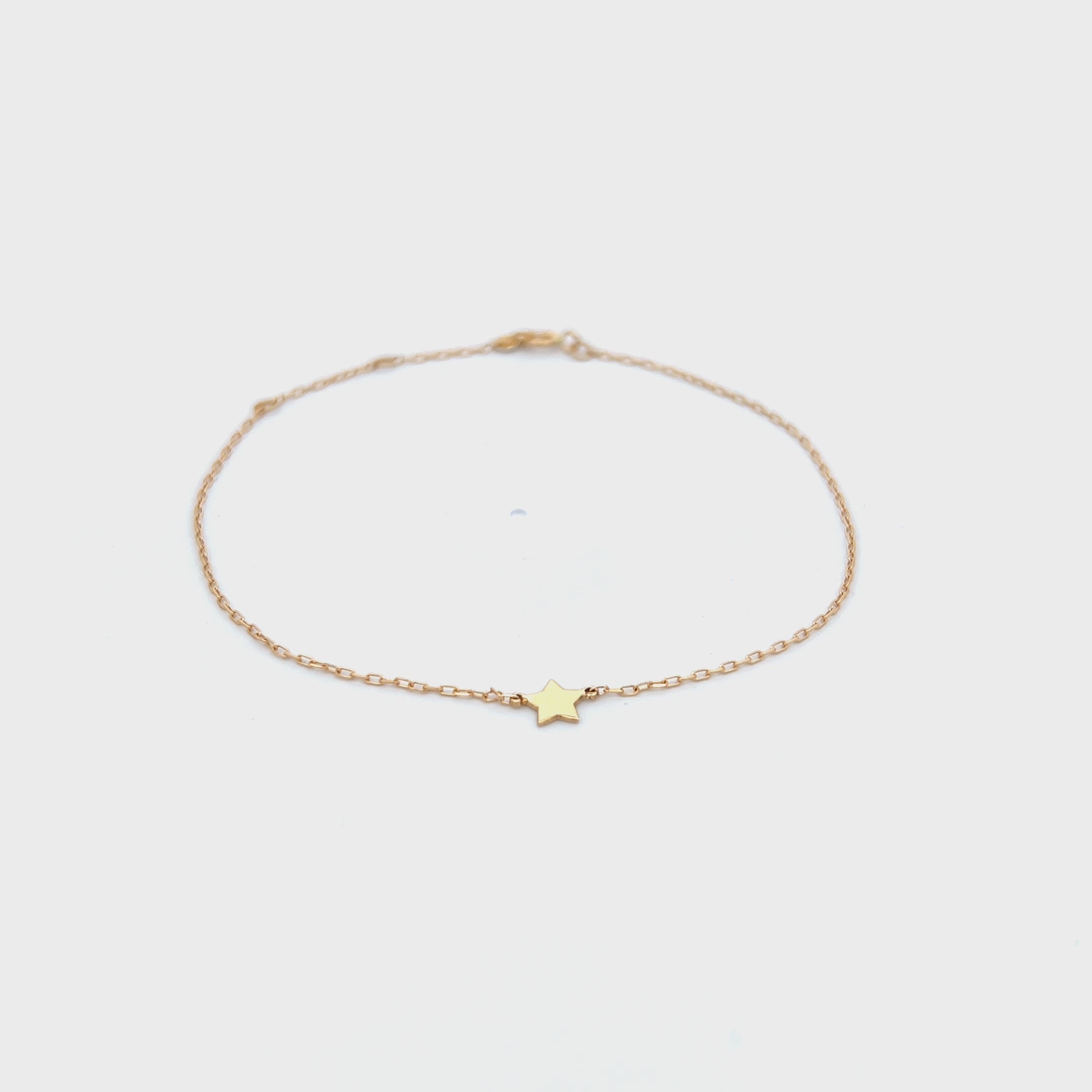 Bracelets - Gold Star bracelet - ORO18KT - thumbnail - video - 1 | Rue des Mille