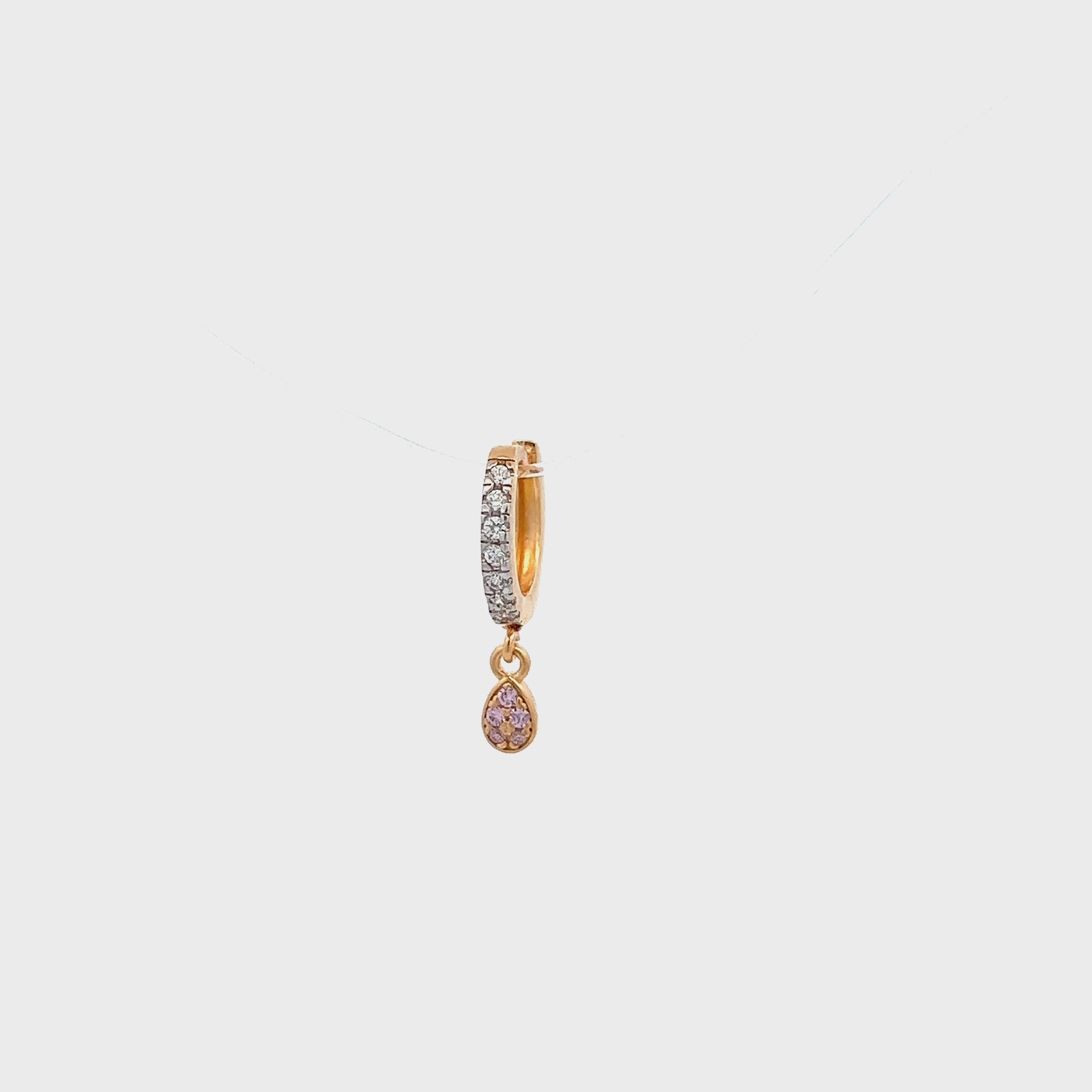 Piercing - Helix piercing mini círculo drop - thumbnail - video - 1 | Rue des Mille