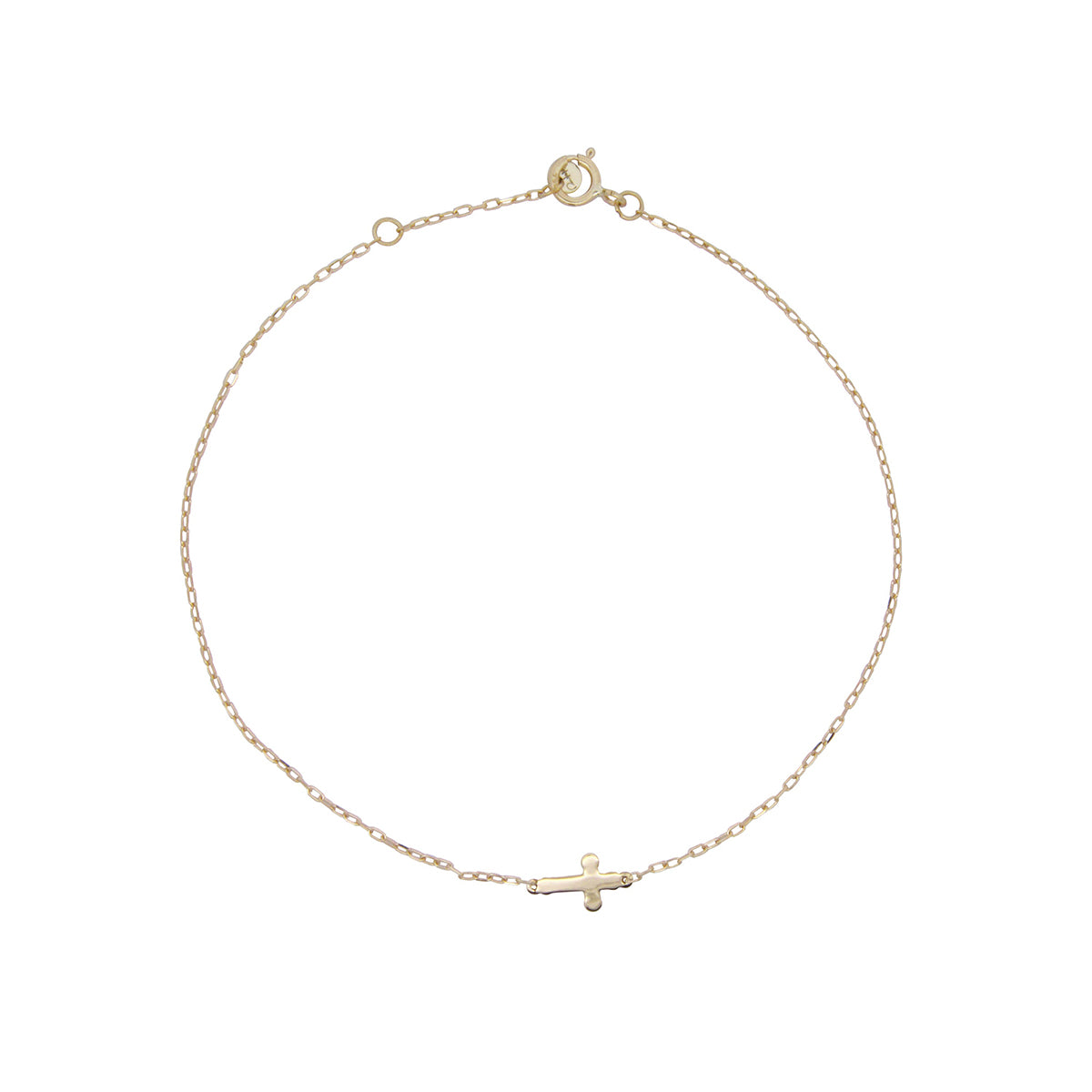 Bracelets - Gold cross bracelet - ORO18KT - 1 | Rue des Mille