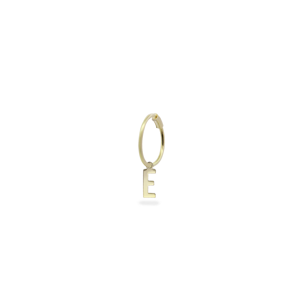 Earrings - Mono mini hoop letter earring - ORO18KT - 8 | Rue des Mille