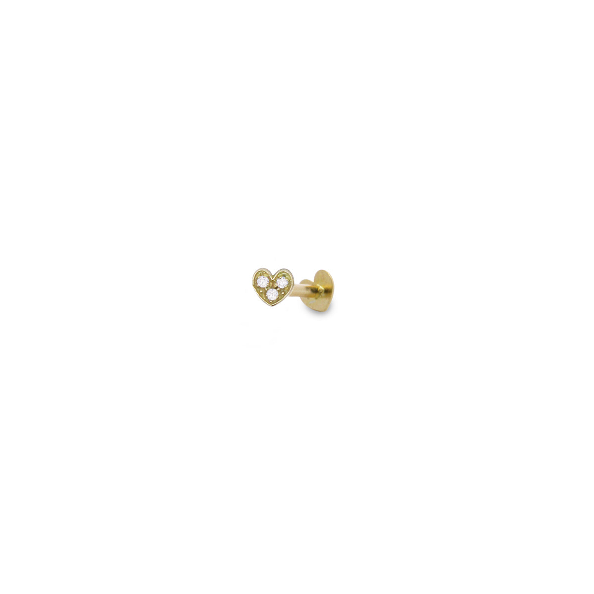 Piercing - Piercing Helix Heart and Lab Grown Diamonds - ORO18KT - 1 | Rue des Mille