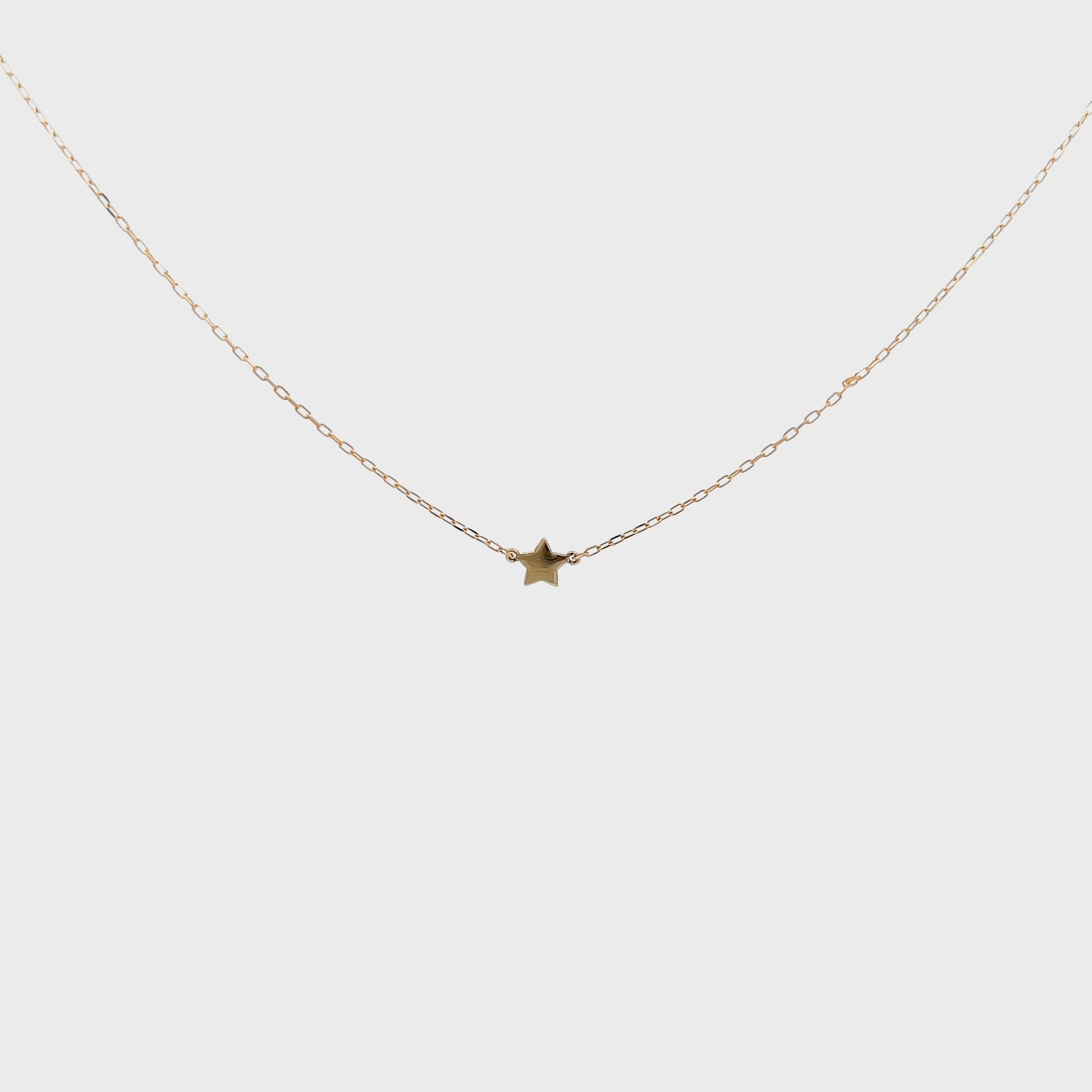 Chokers - Gold star choker - ORO18KT - thumbnail - video - 1 | Rue des Mille