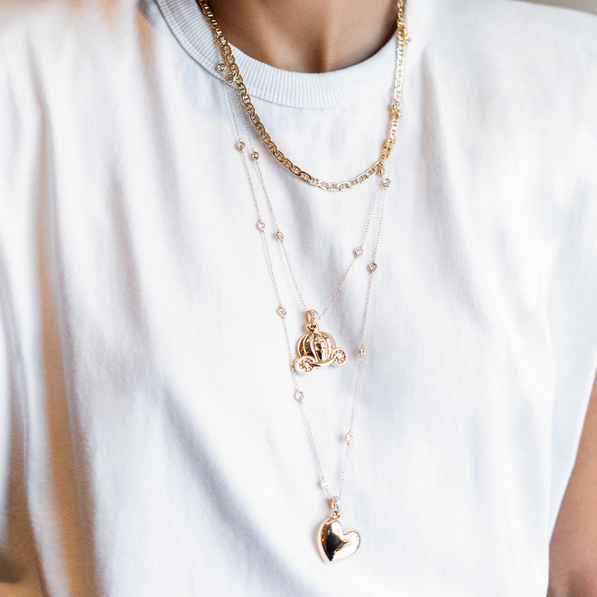 SMALL ELECTROFORMED HEART NECKLACE - GO BIG