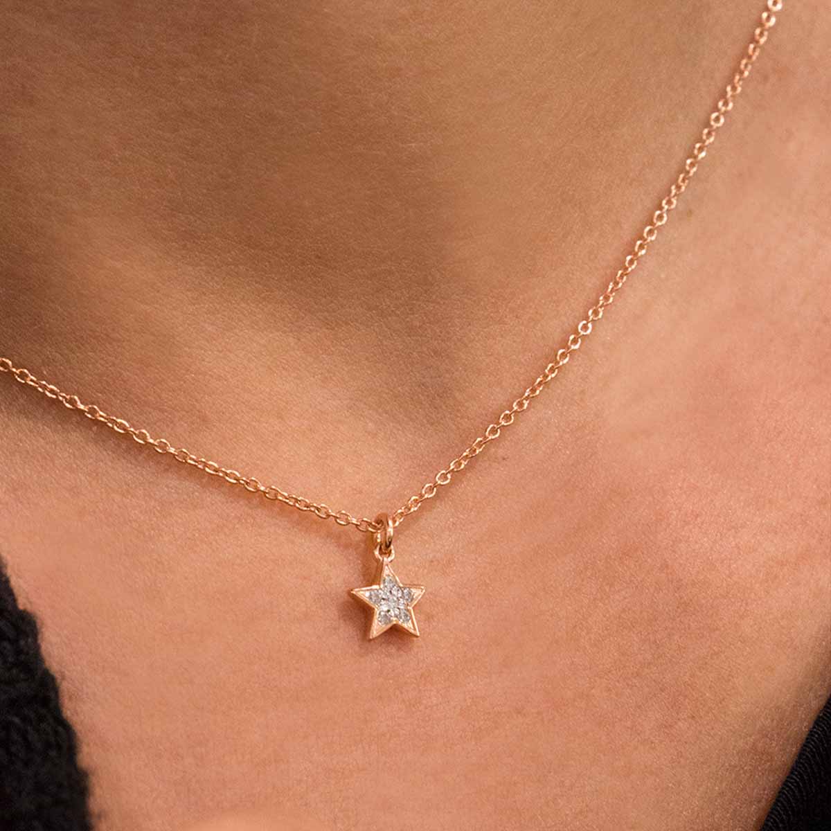 Chokers - Choker chain and star zircons - 3 | Rue des Mille