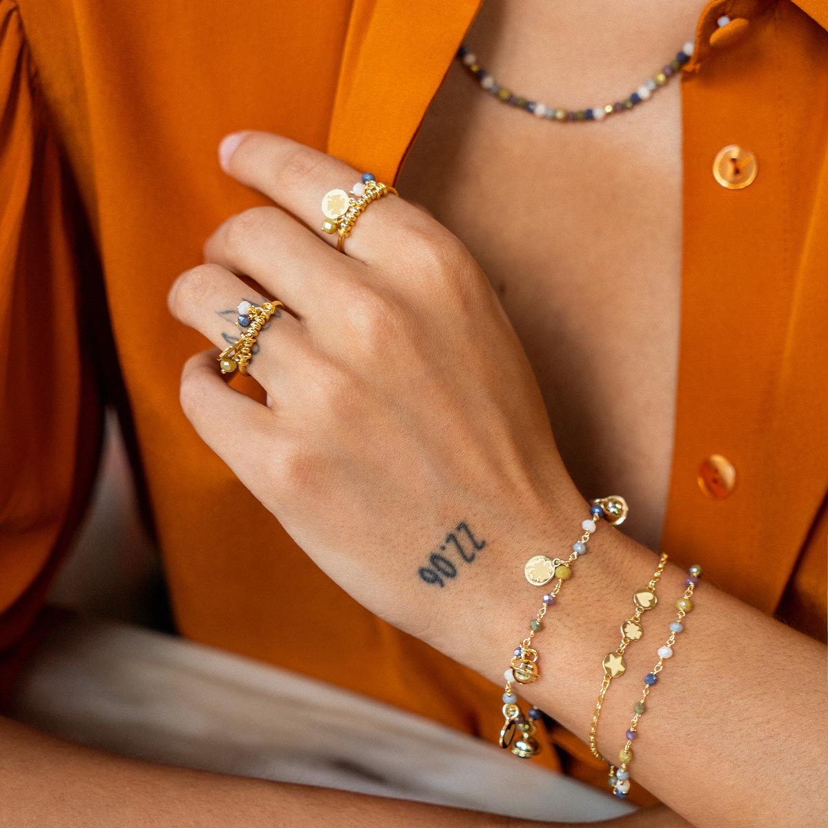 Rings - PENDANT MEDALS RING - GIPSY TIERRA - 3 | Rue des Mille