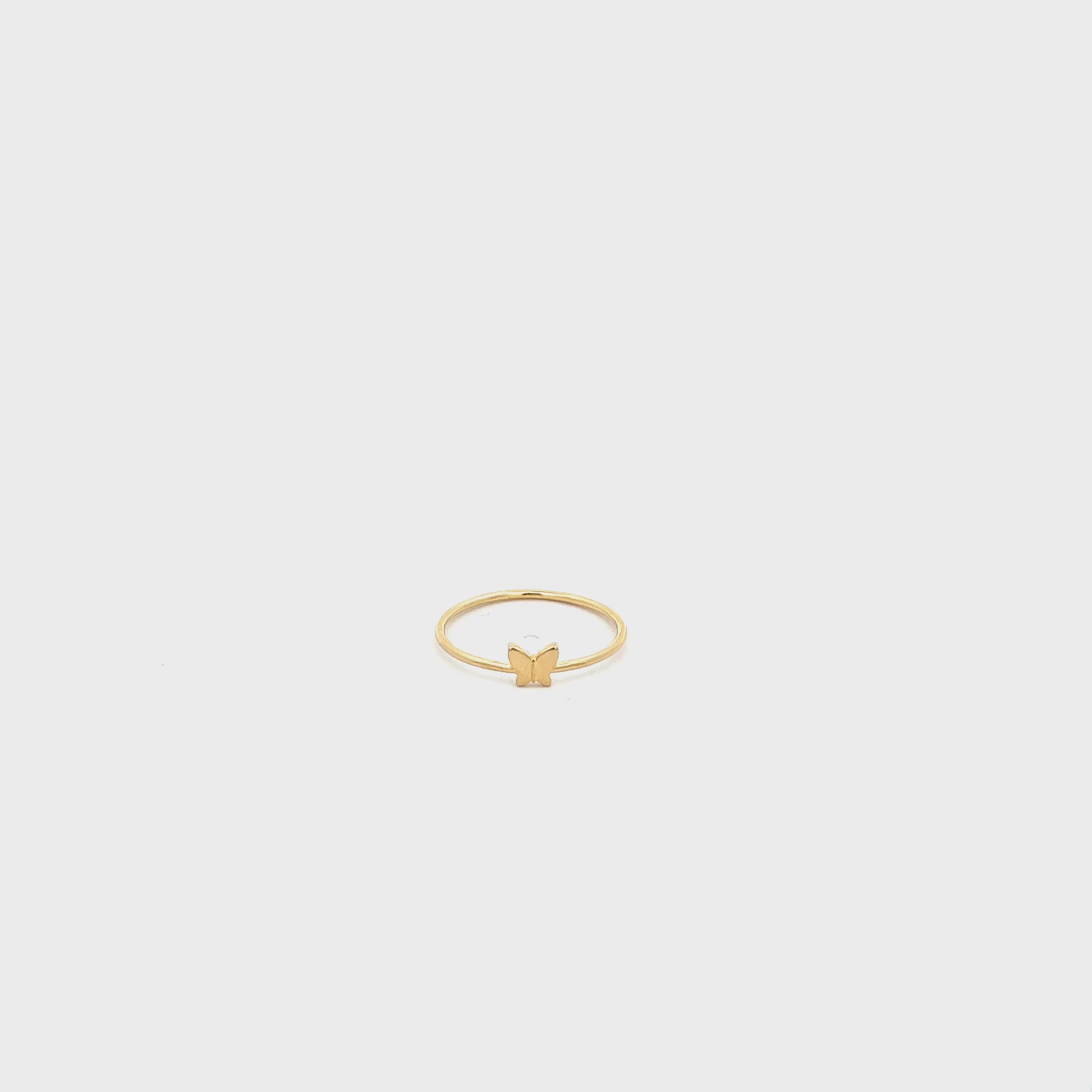 Rings - Butterfly ring - ORO18KT - thumbnail - video - 1 | Rue des Mille