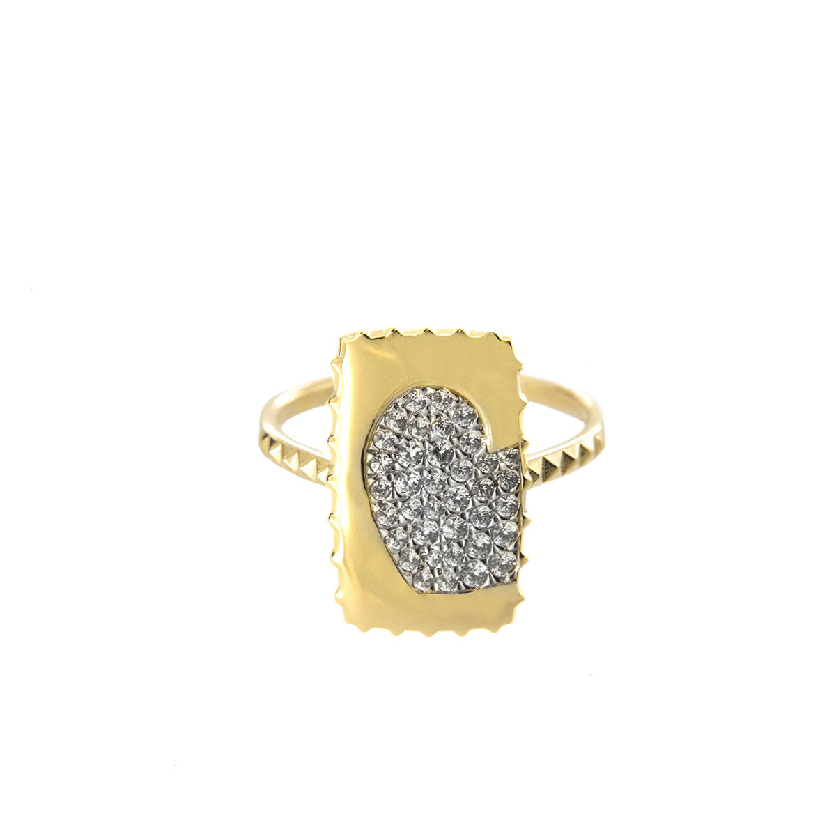 Rings - Ring heart medal - 2 | Rue des Mille