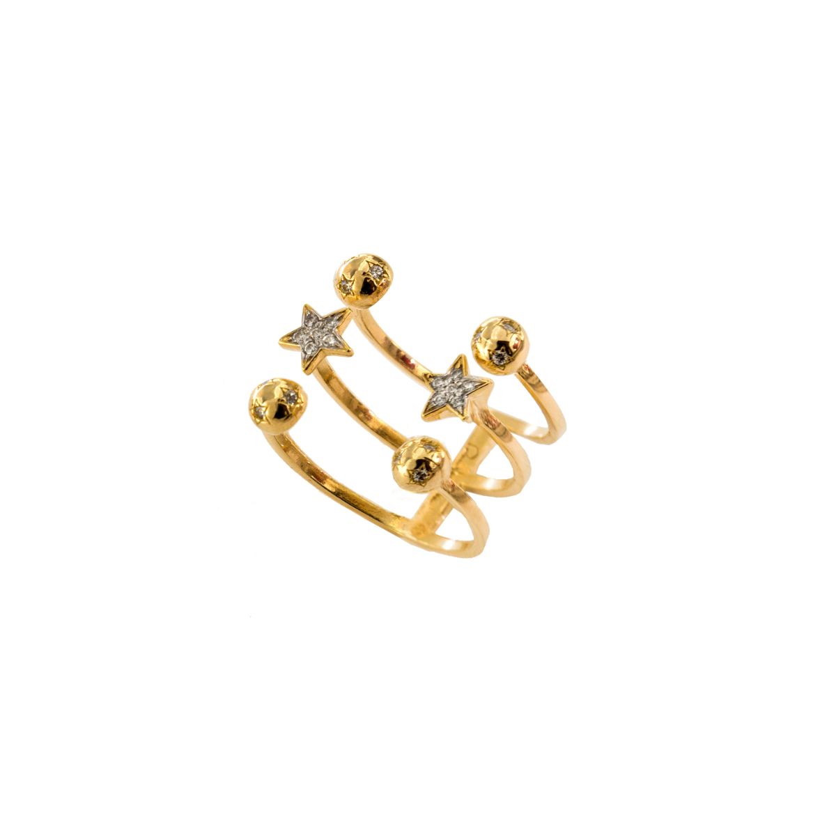 Rings - Spheres and stars rings - STARBALL - 1 | Rue des Mille