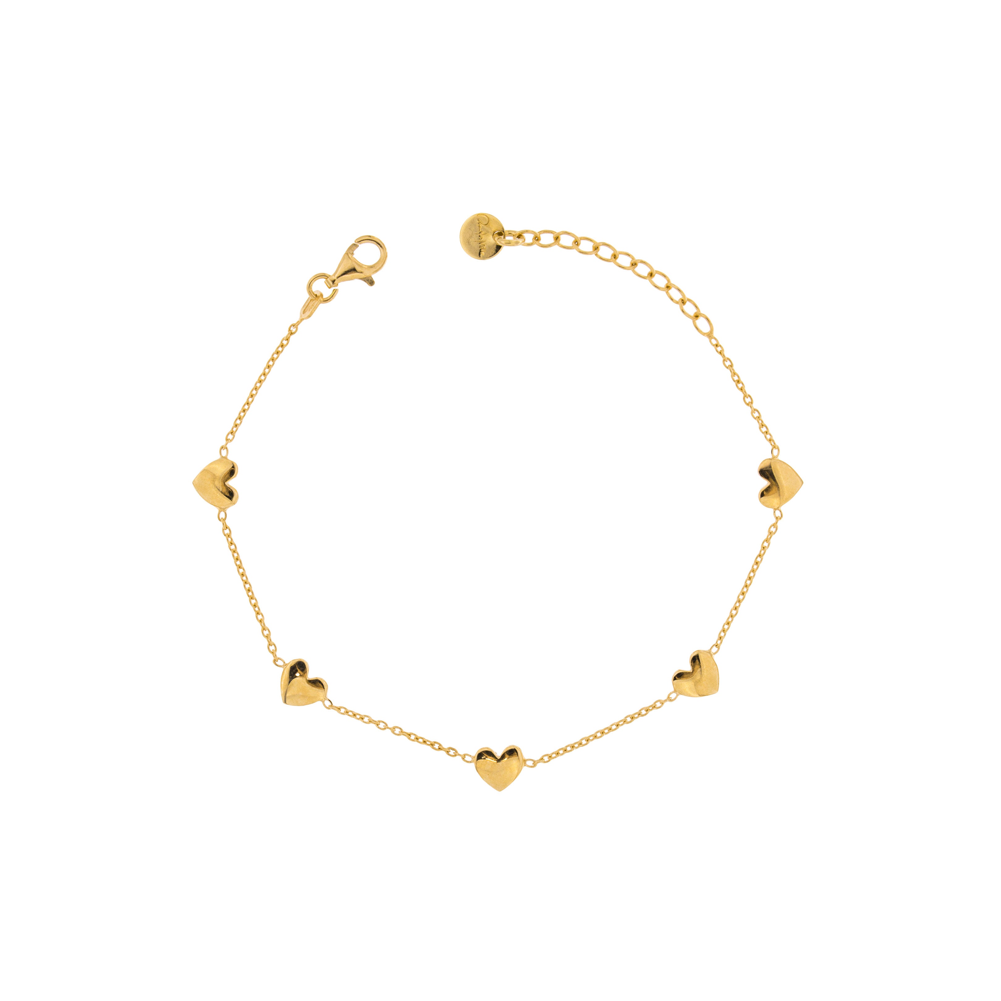 Bracelets - Bracelet with 5 Hearts - 3 | Rue des Mille