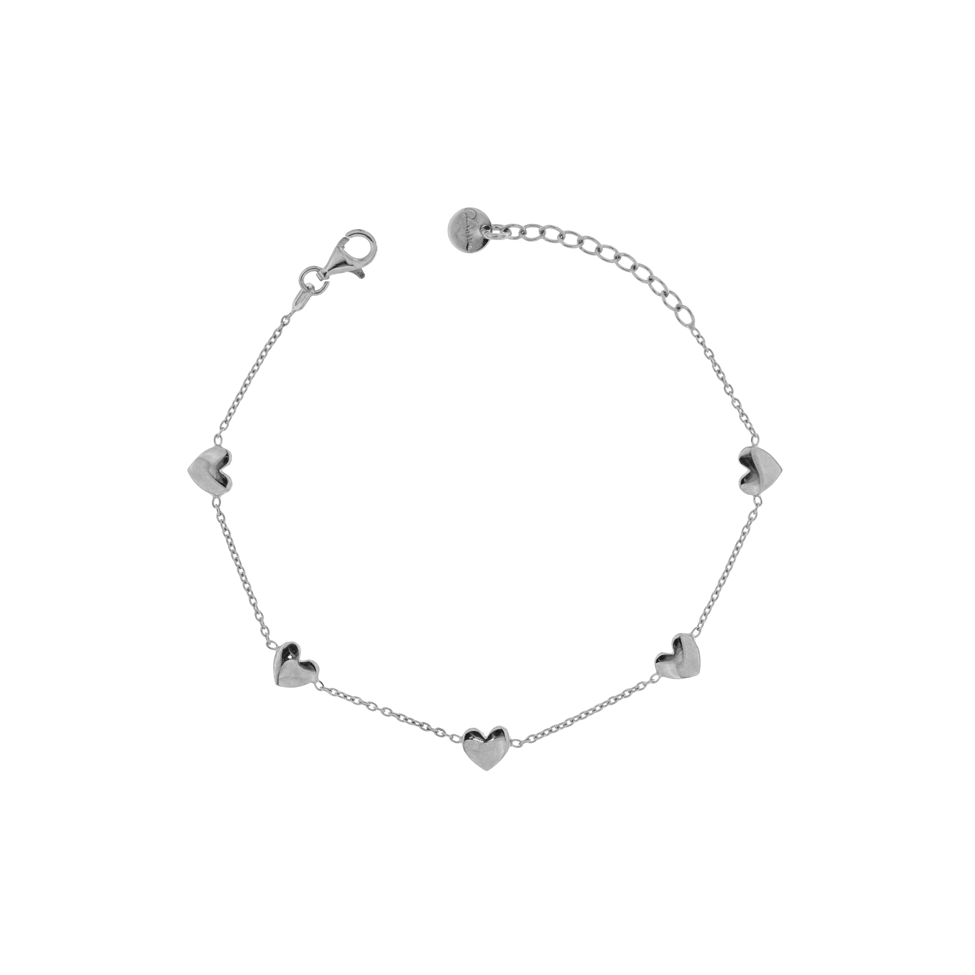Bracelets - Bracelet with 5 Hearts - 2 | Rue des Mille