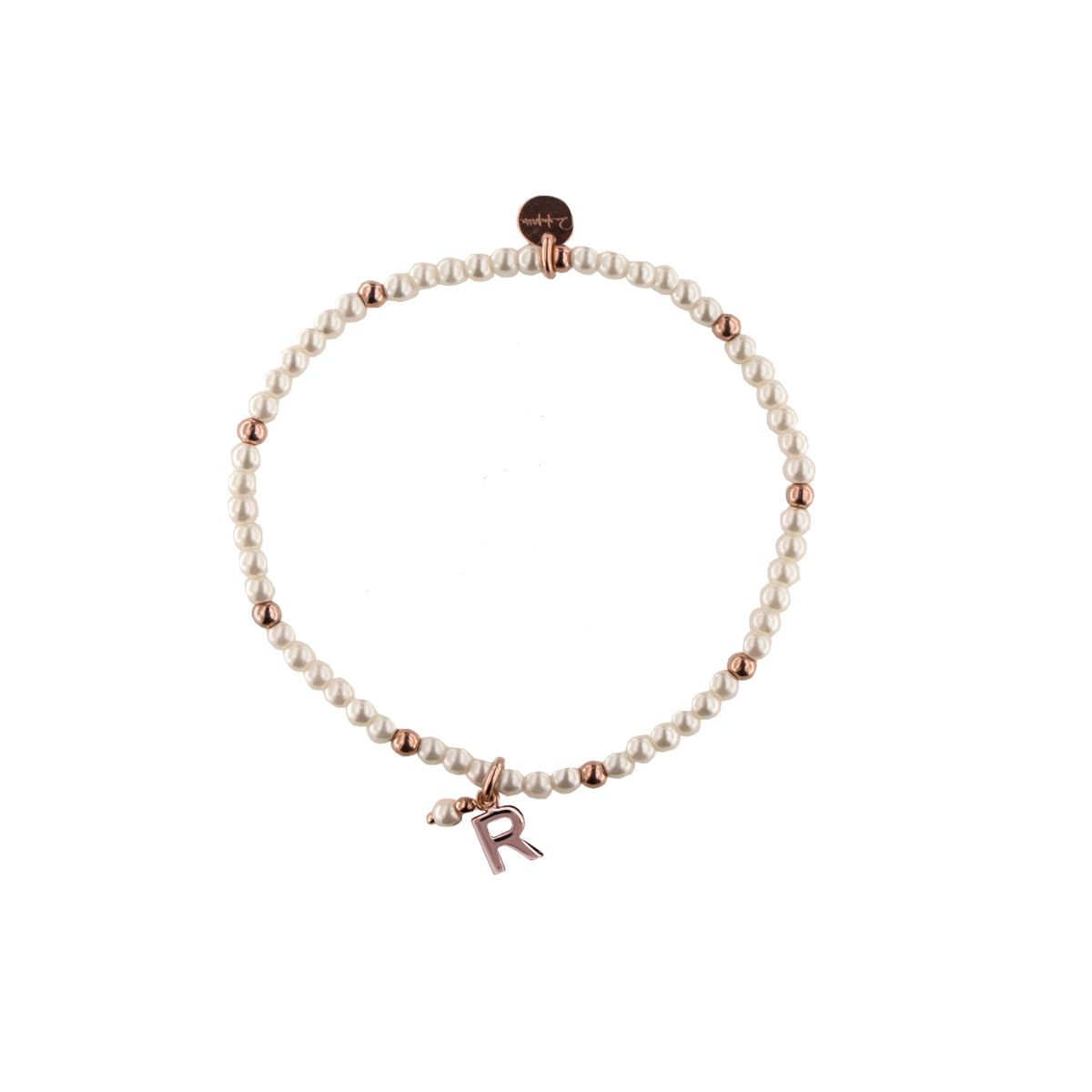 Bracelets - Elastic bracelet with pearls and balls - LETTER - 14 | Rue des Mille