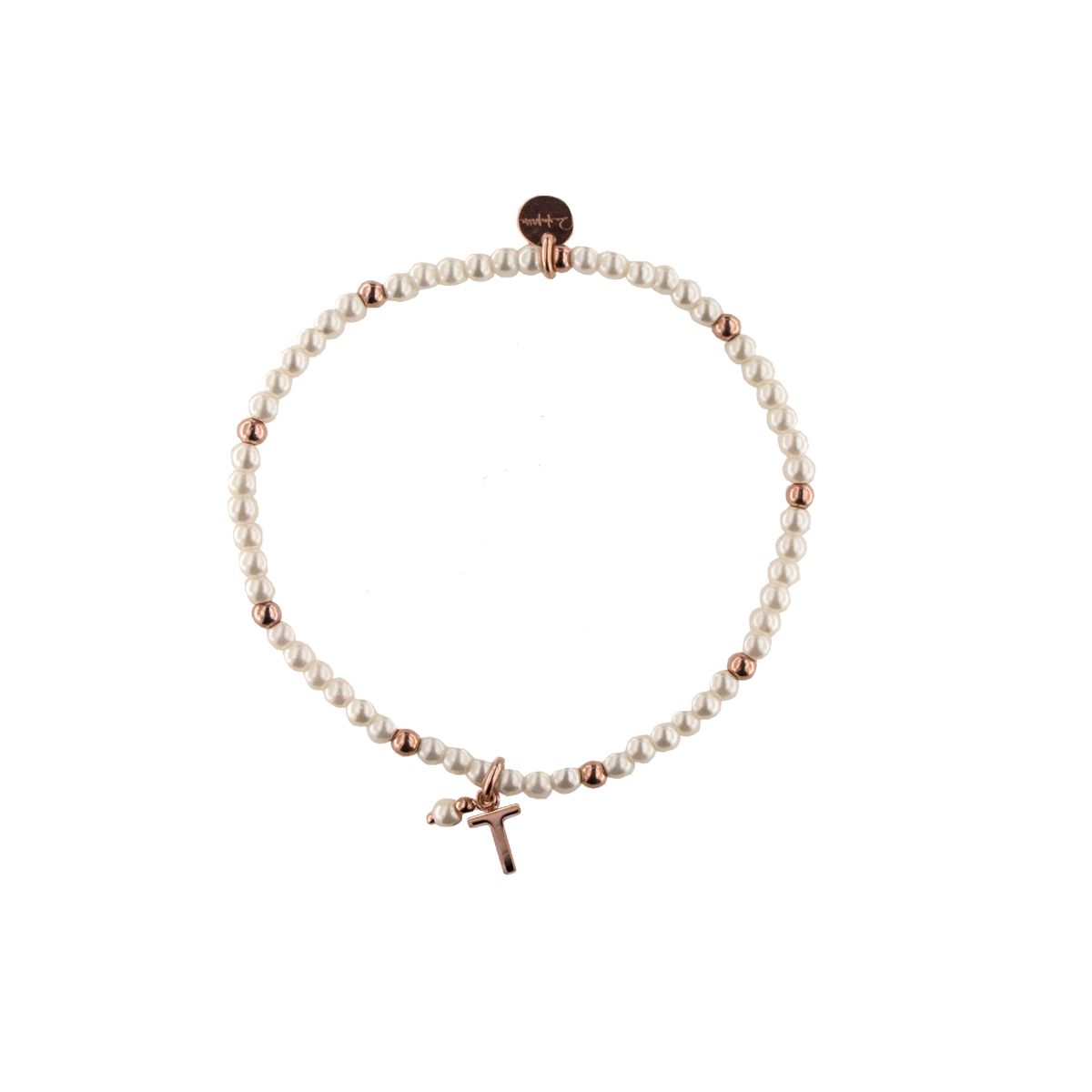 Bracelets - Elastic bracelet with pearls and balls - LETTER - 16 | Rue des Mille