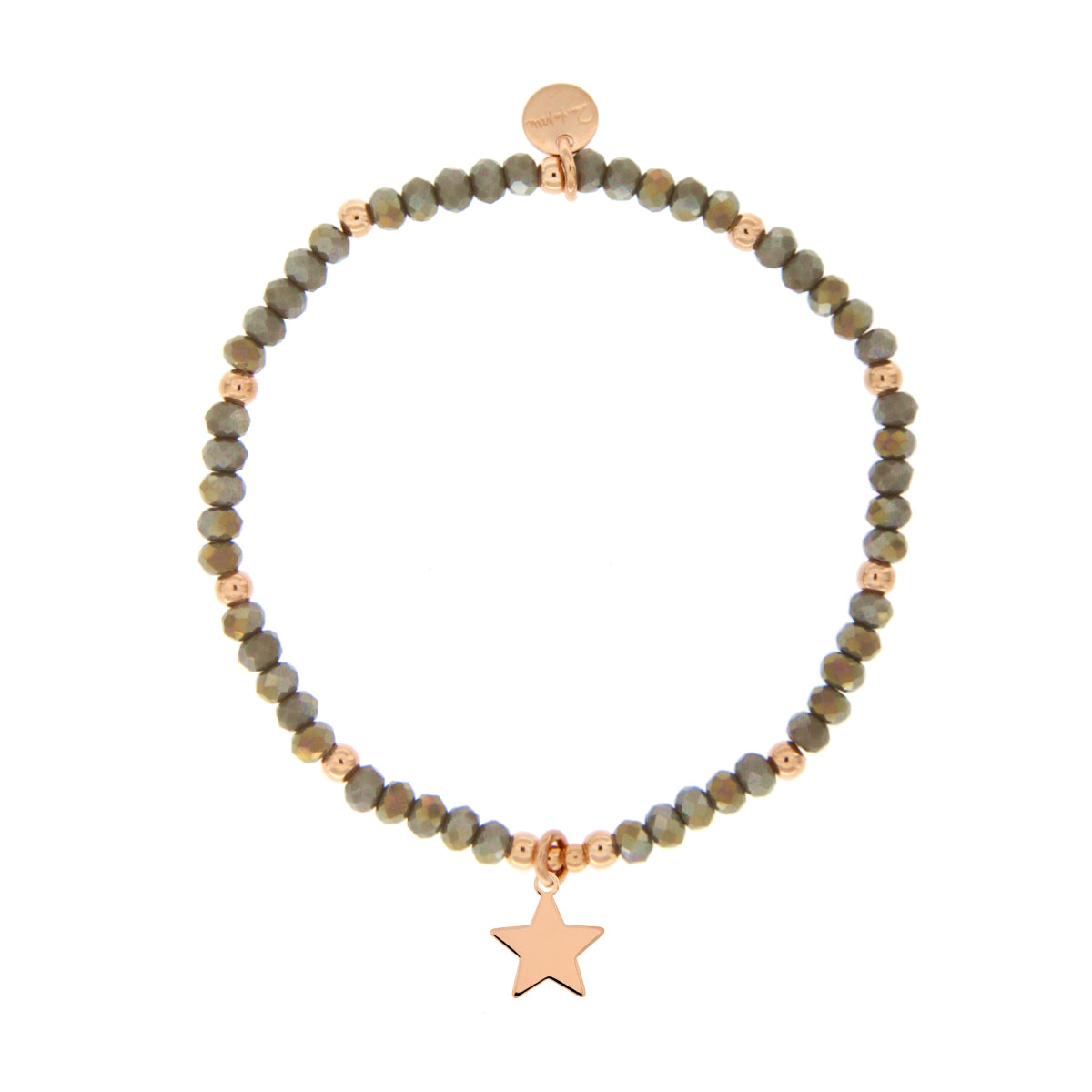 Bracciali - Bracciale elastico micro pietre e ciondolo stella - 1 | Rue des Mille