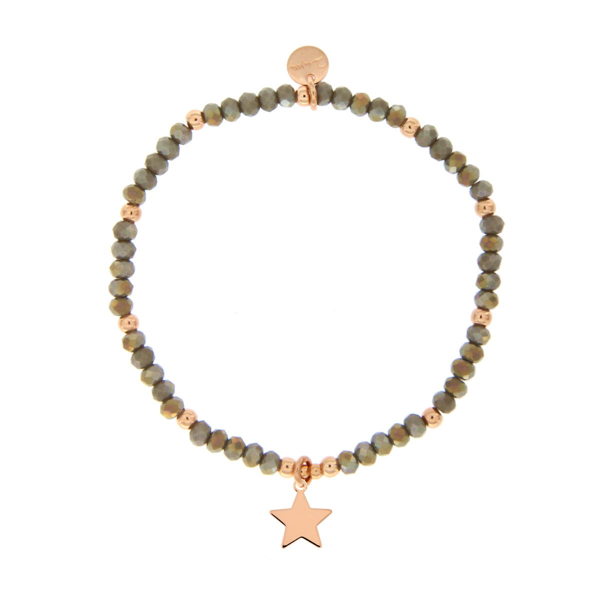 Bracelets - Elastic bracelet with micro stones and star pendant - 1 | Rue des Mille