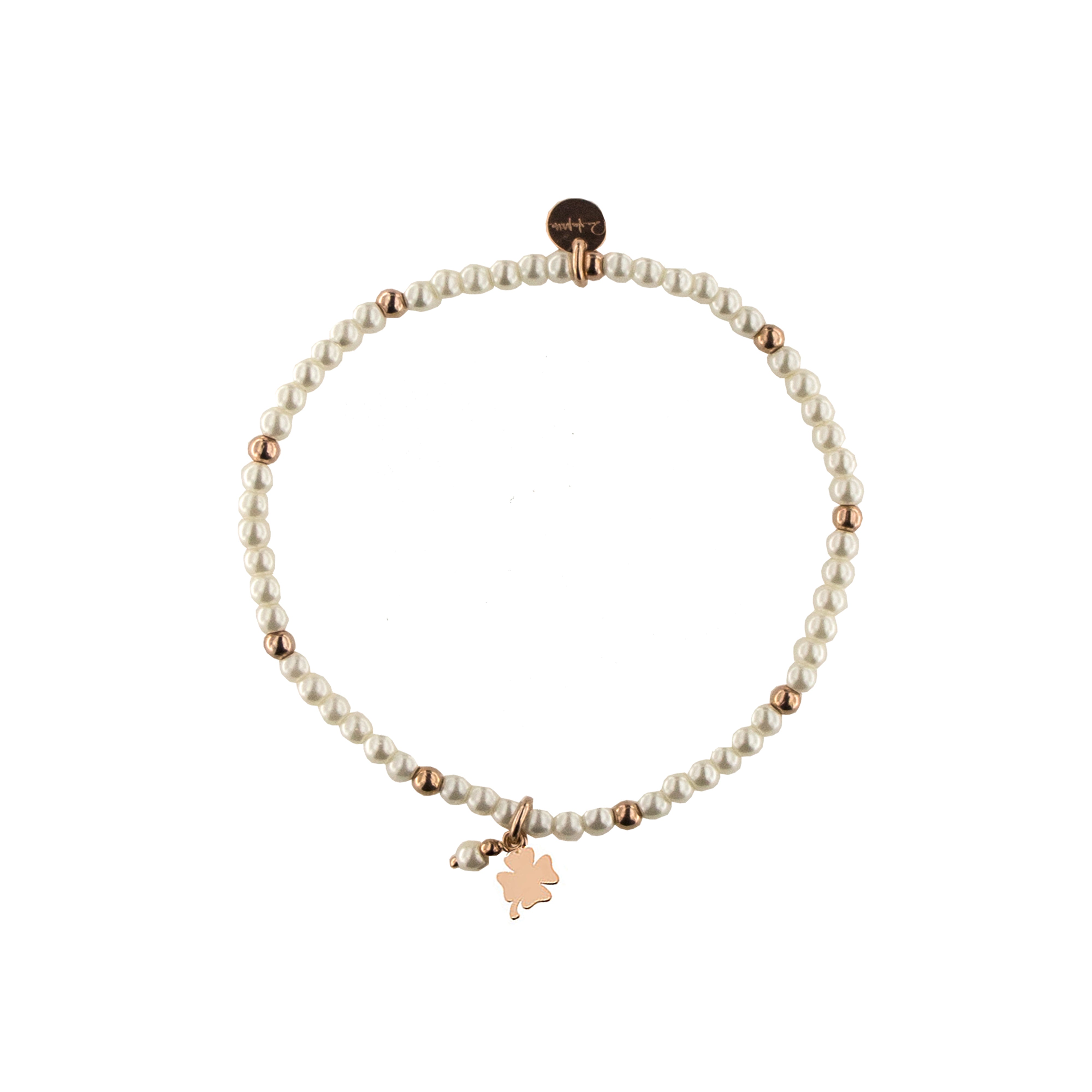 Bracelets - Elastic bracelet with pearls and balls - CLOVER - 2 | Rue des Mille