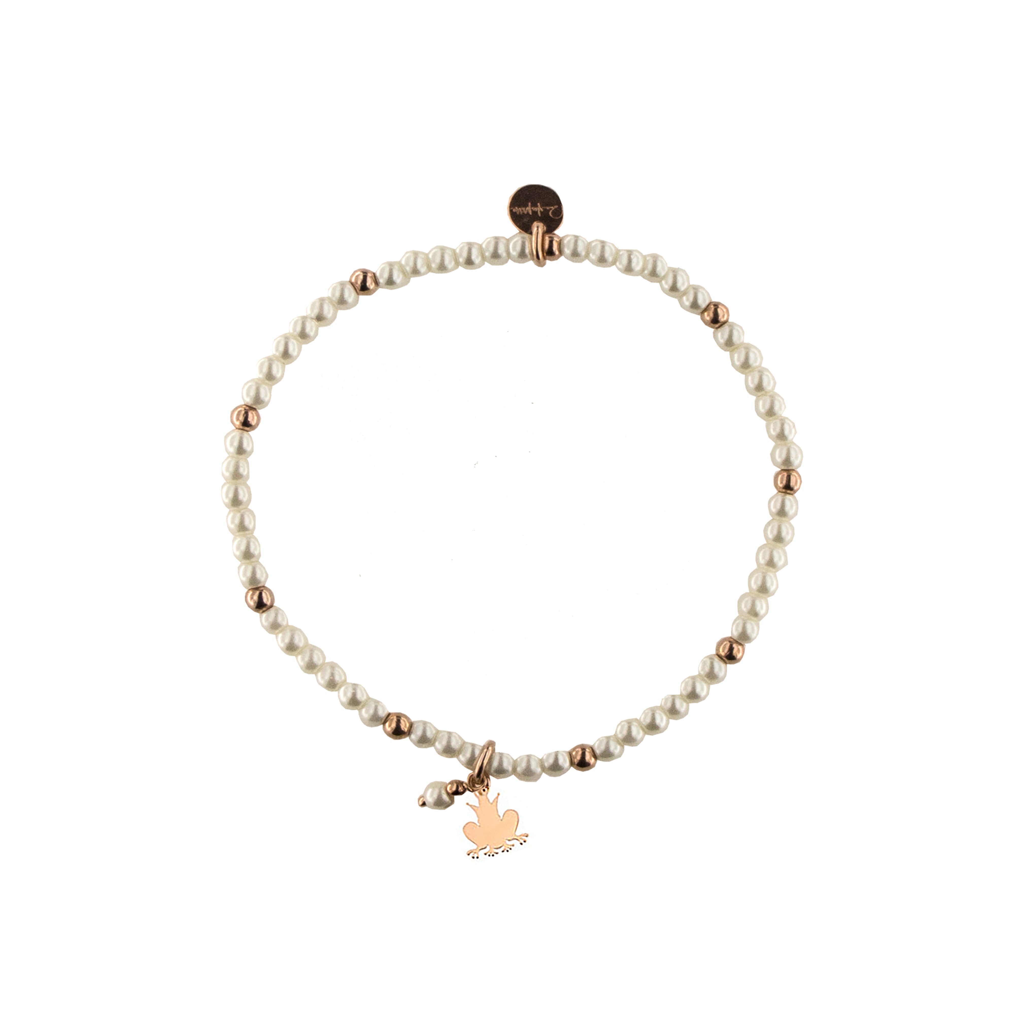 Bracelets - Elastic bracelet with pearls and balls - FROG - 2 | Rue des Mille