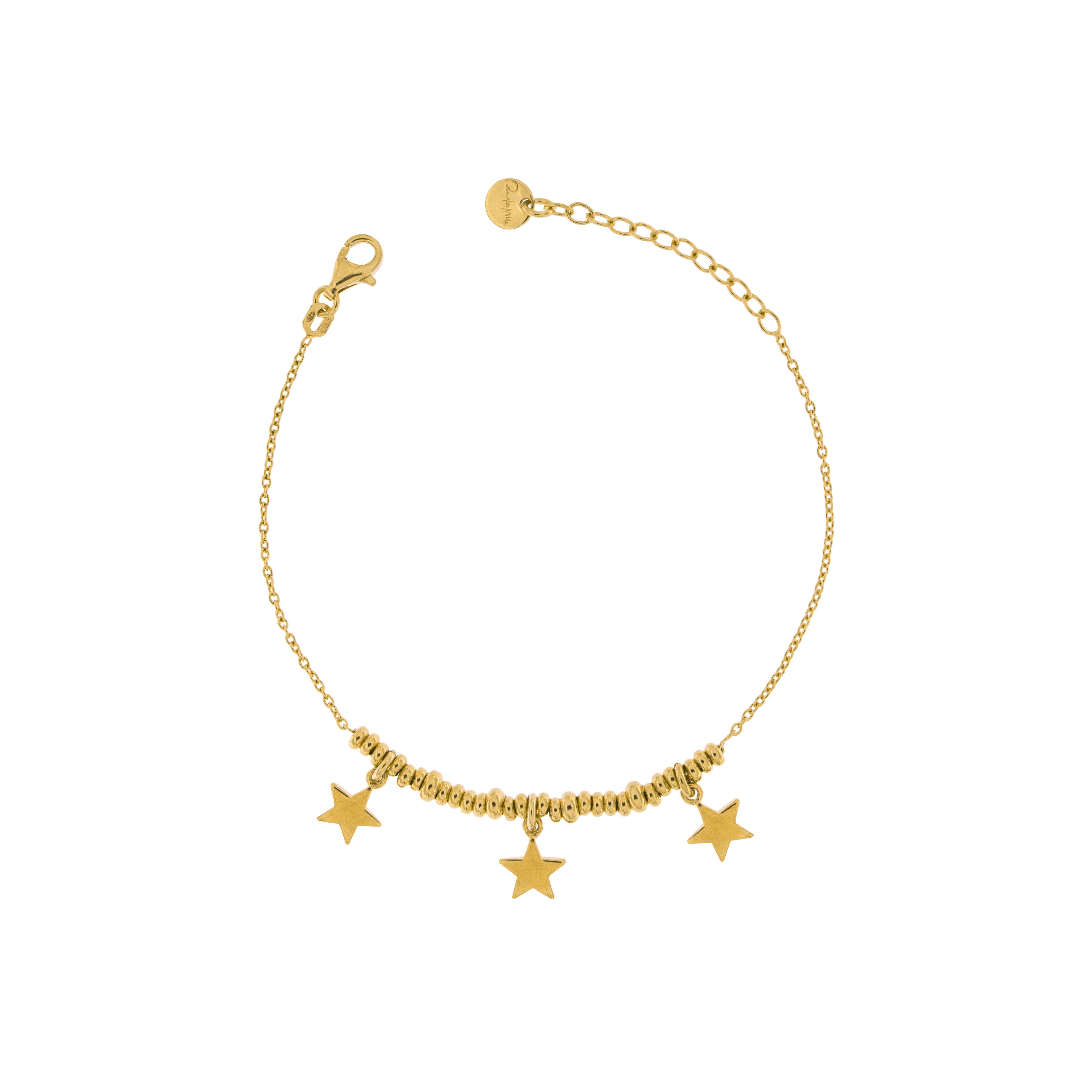 Bracelet with Three Stars and micro circles