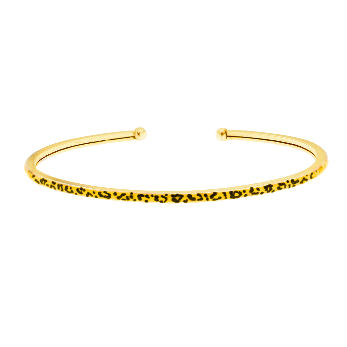 Bracelets - Enamelled Bangle - Leopard Print - 1 | Rue des Mille