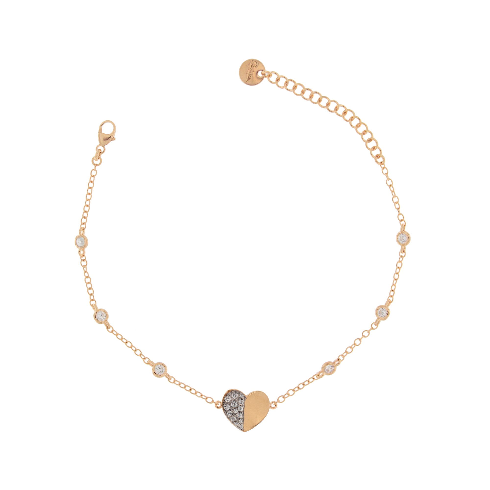 Pulseras - Pulsera Corazon Con Circonitas - 1 | Rue des Mille