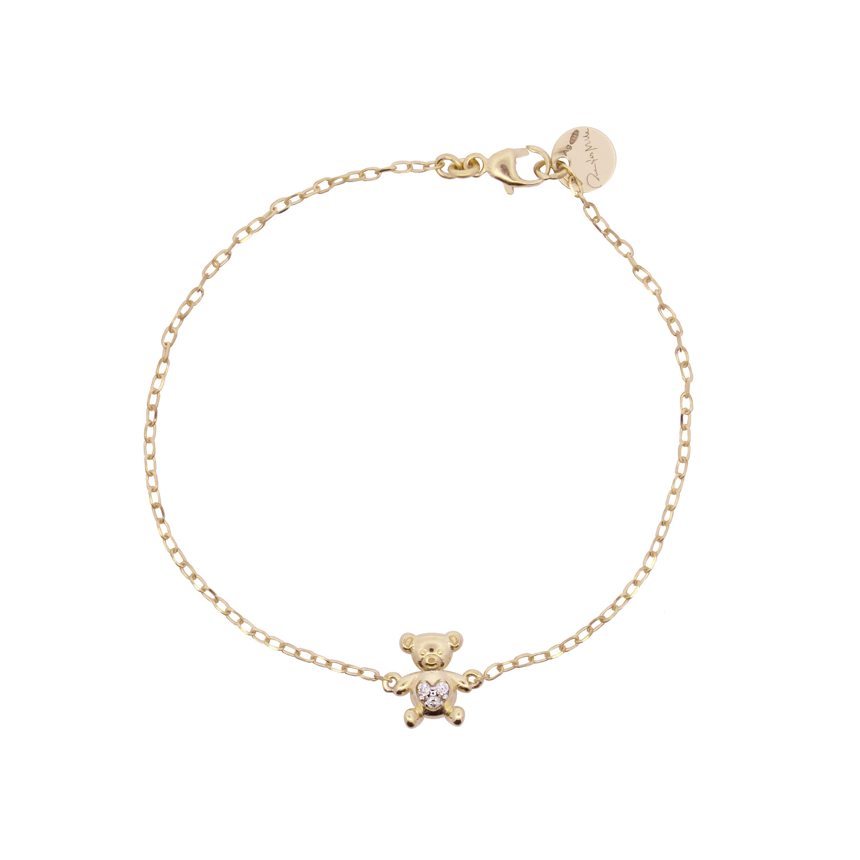 Bracelets - Teddy bear chain bracelet - Teddy Fancy - 2 | Rue des Mille