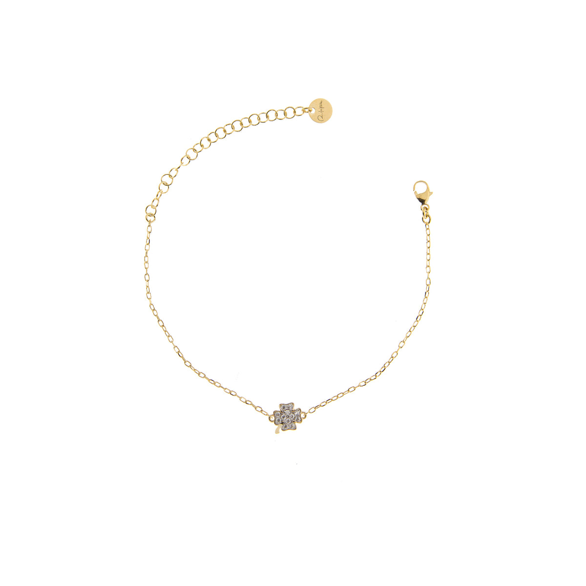 Bracelets - Bracelet chain and clover zircons - 2 | Rue des Mille